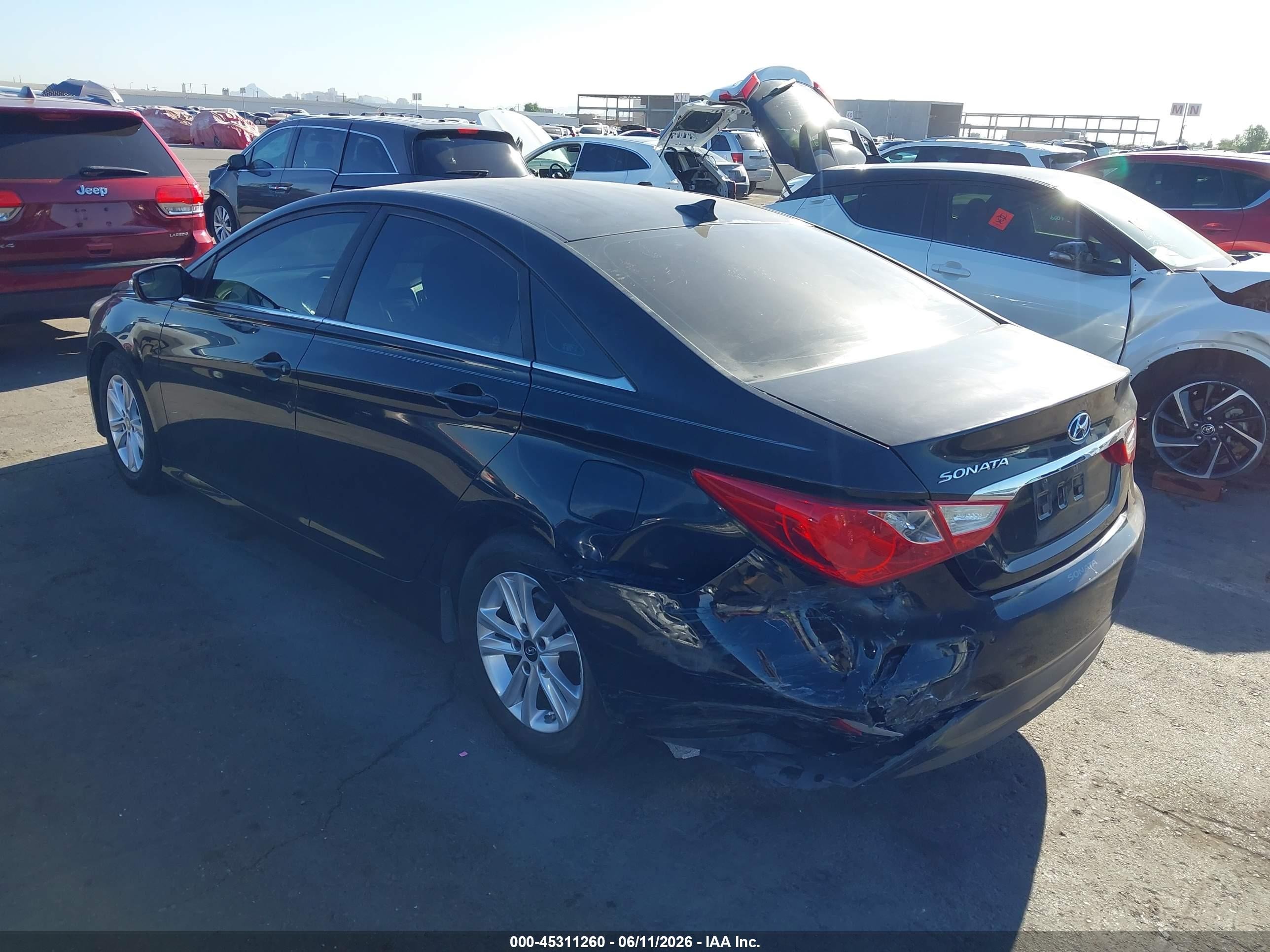 2014 Hyundai Sonata Gls Black vin: 5NPEB4AC7EH864764