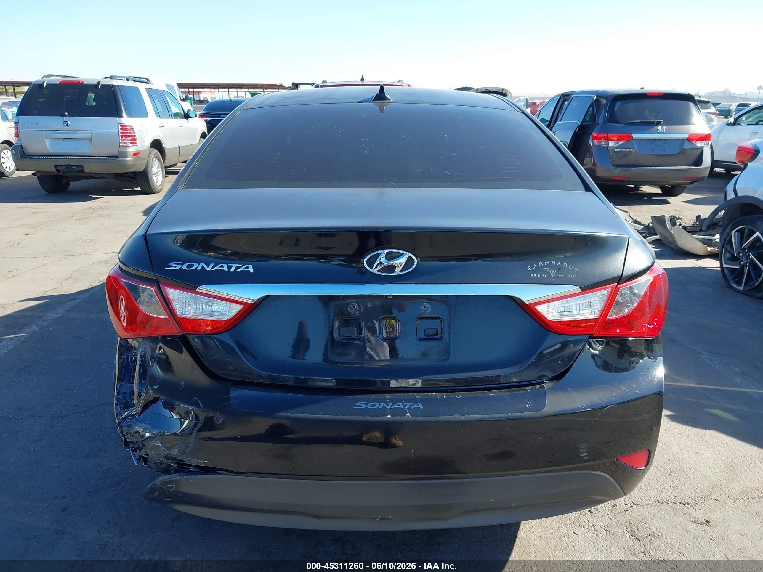 2014 Hyundai Sonata Gls Black vin: 5NPEB4AC7EH864764