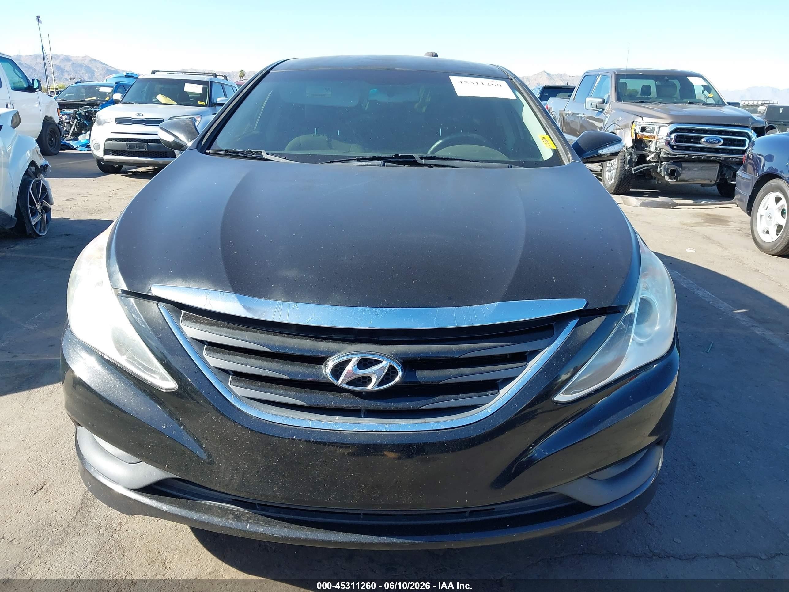 2014 Hyundai Sonata Gls Black vin: 5NPEB4AC7EH864764