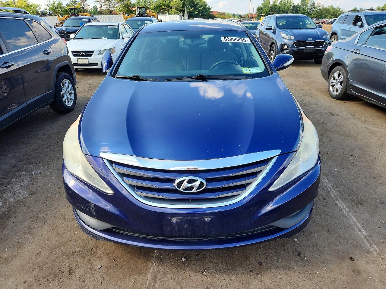 2014 Hyundai Sonata Gls Синий vin: 5NPEB4AC7EH870404
