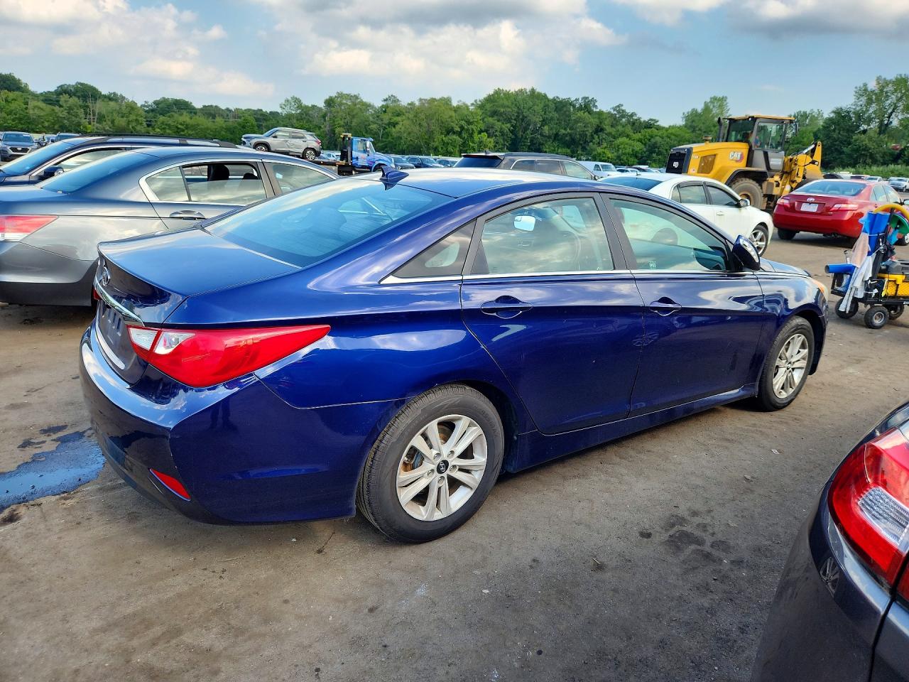 2014 Hyundai Sonata Gls Синий vin: 5NPEB4AC7EH870404