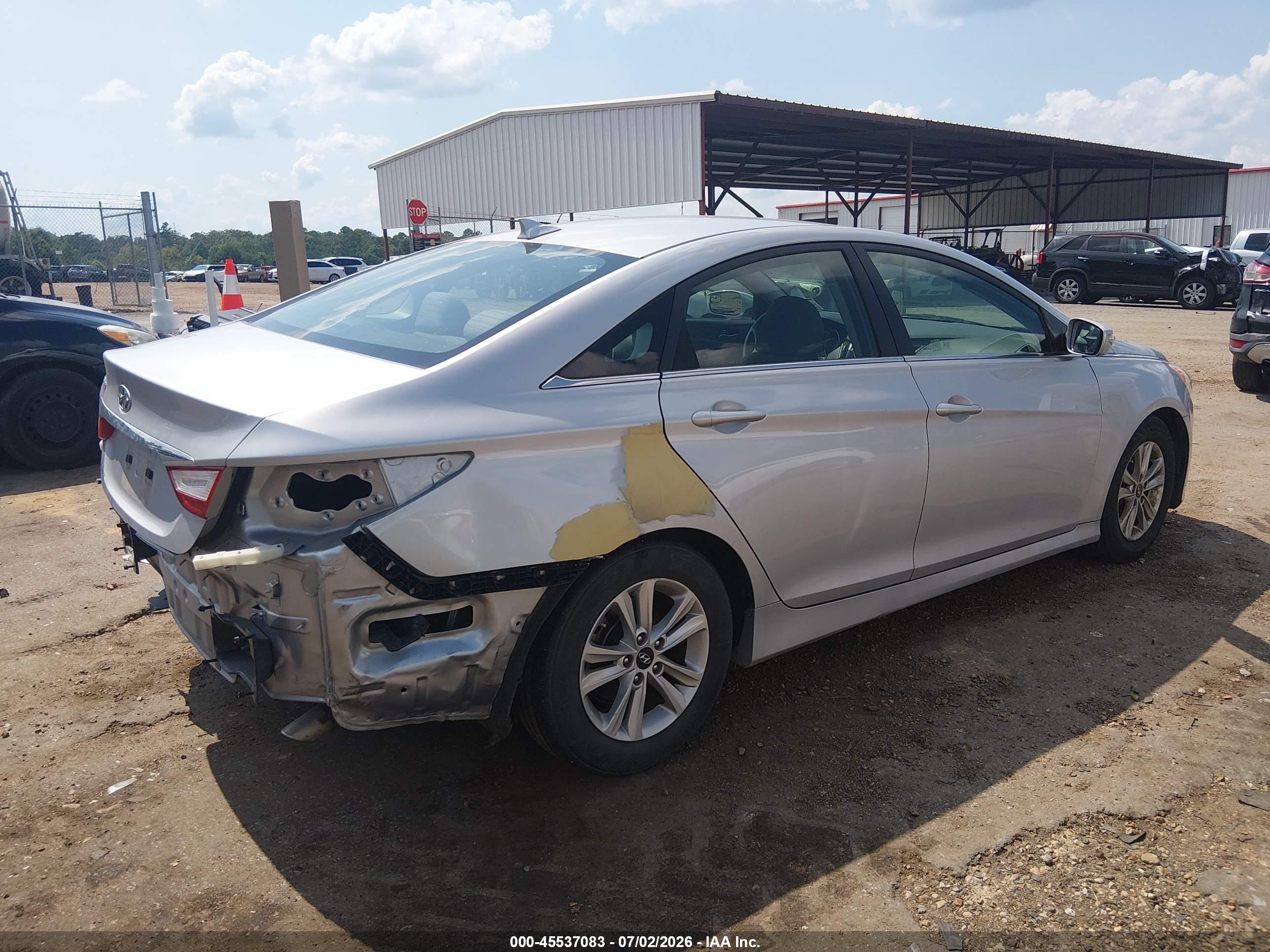 2014 Hyundai Sonata Gls Silver vin: 5NPEB4AC7EH879040
