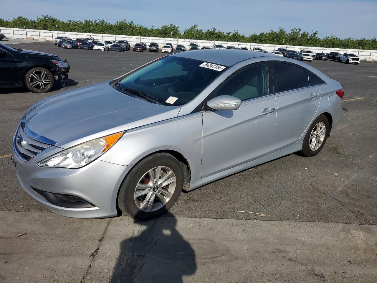 2014 Hyundai Sonata Gls Silver vin: 5NPEB4AC7EH884786