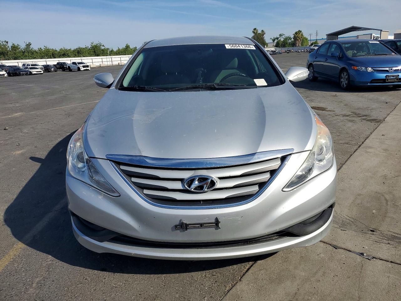 2014 Hyundai Sonata Gls Silver vin: 5NPEB4AC7EH884786