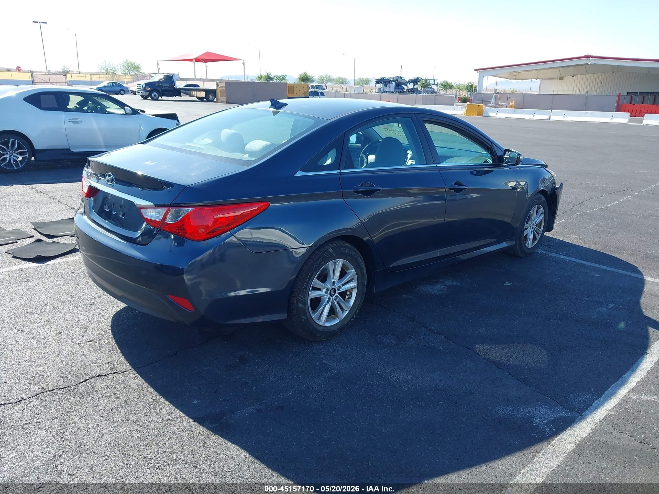 2014 Hyundai Sonata Gls Dark Blue vin: 5NPEB4AC7EH898123
