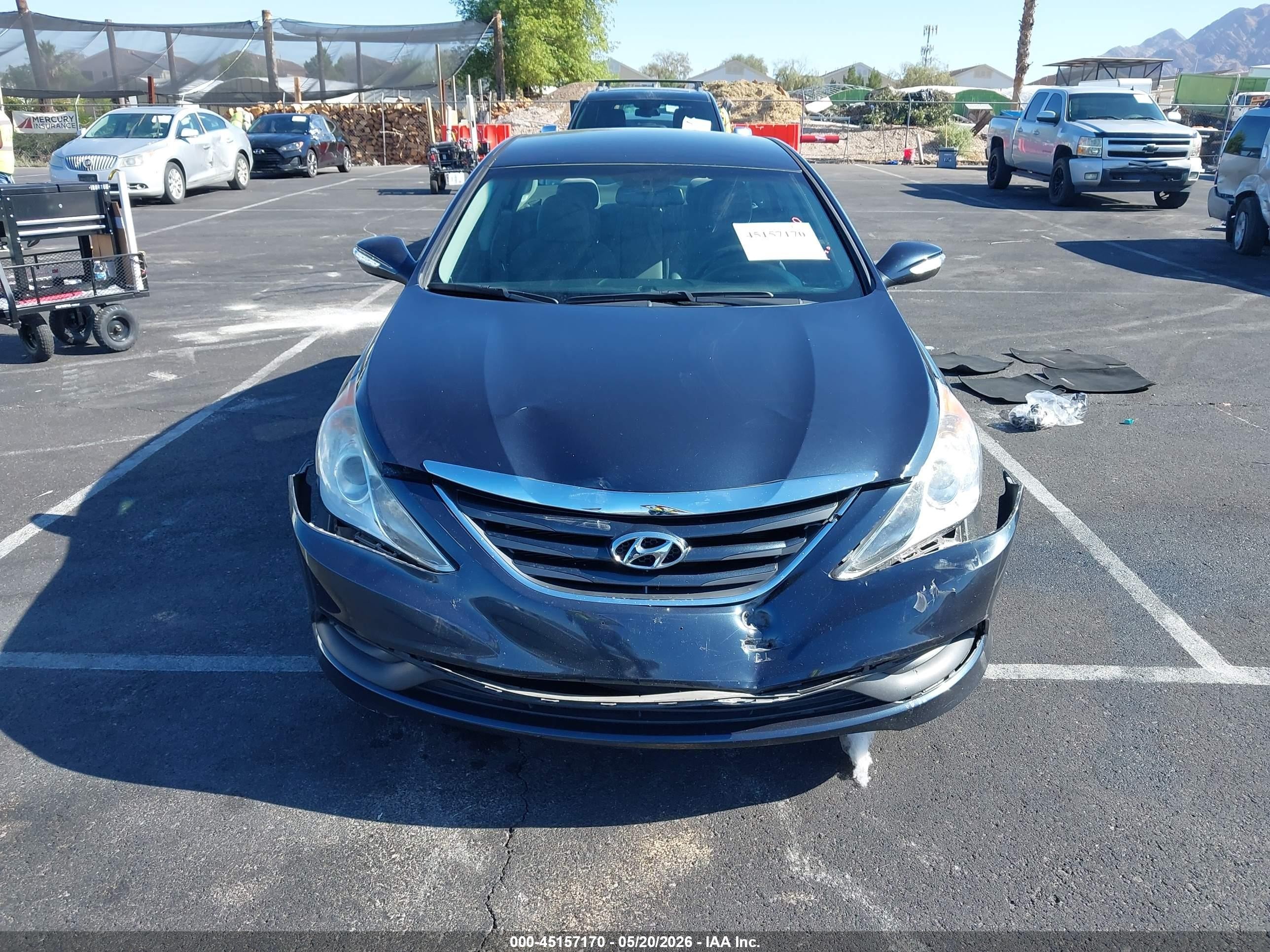 2014 Hyundai Sonata Gls Dark Blue vin: 5NPEB4AC7EH898123
