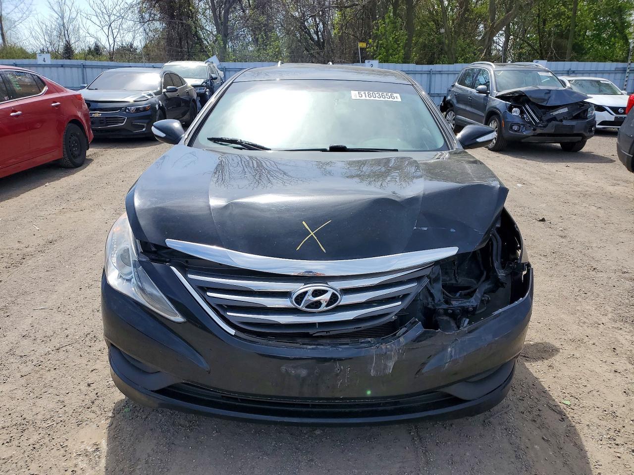 2014 Hyundai Sonata Gls Black vin: 5NPEB4AC7EH906169