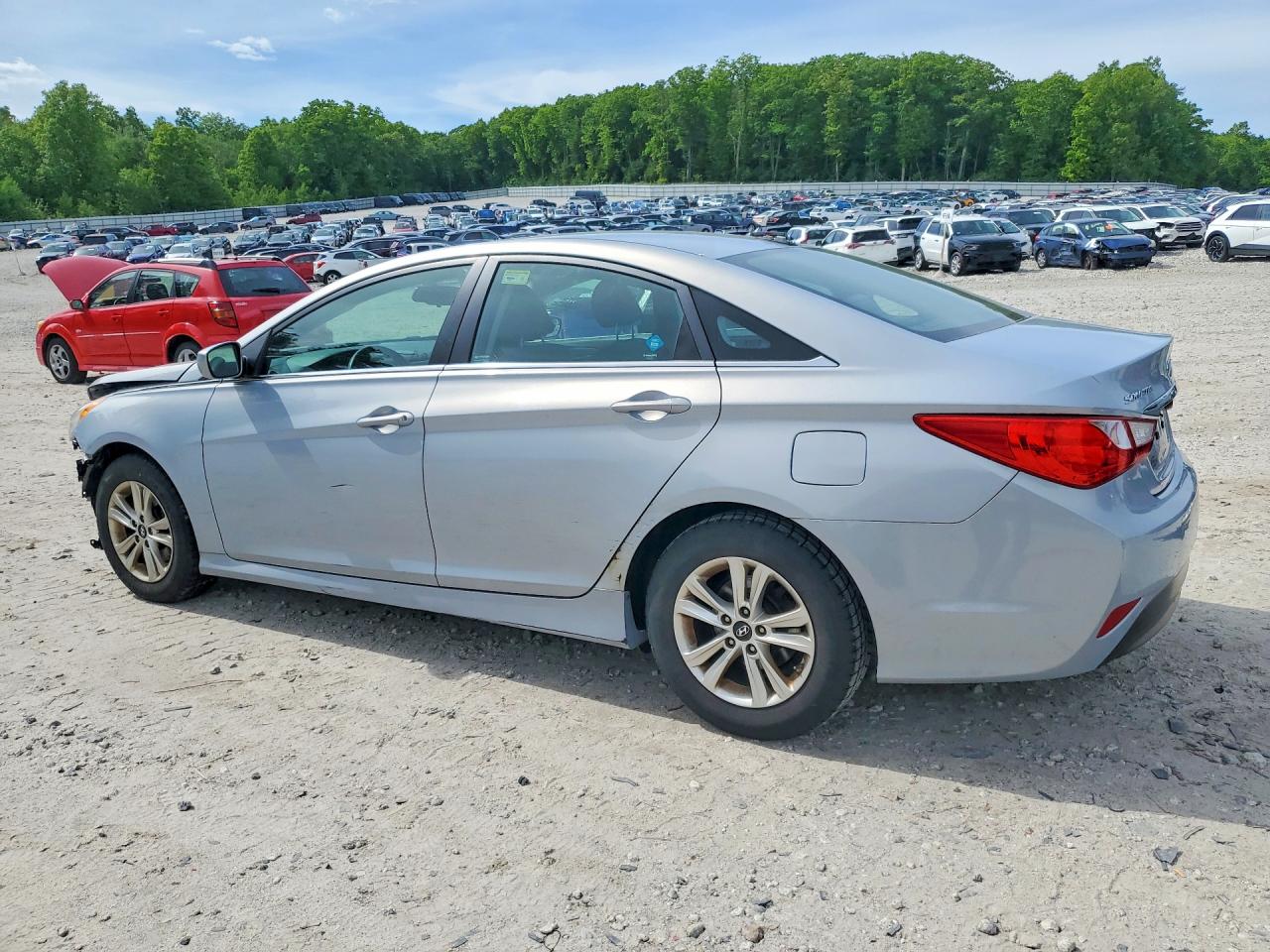 2014 Hyundai Sonata Gls Blue vin: 5NPEB4AC7EH910870