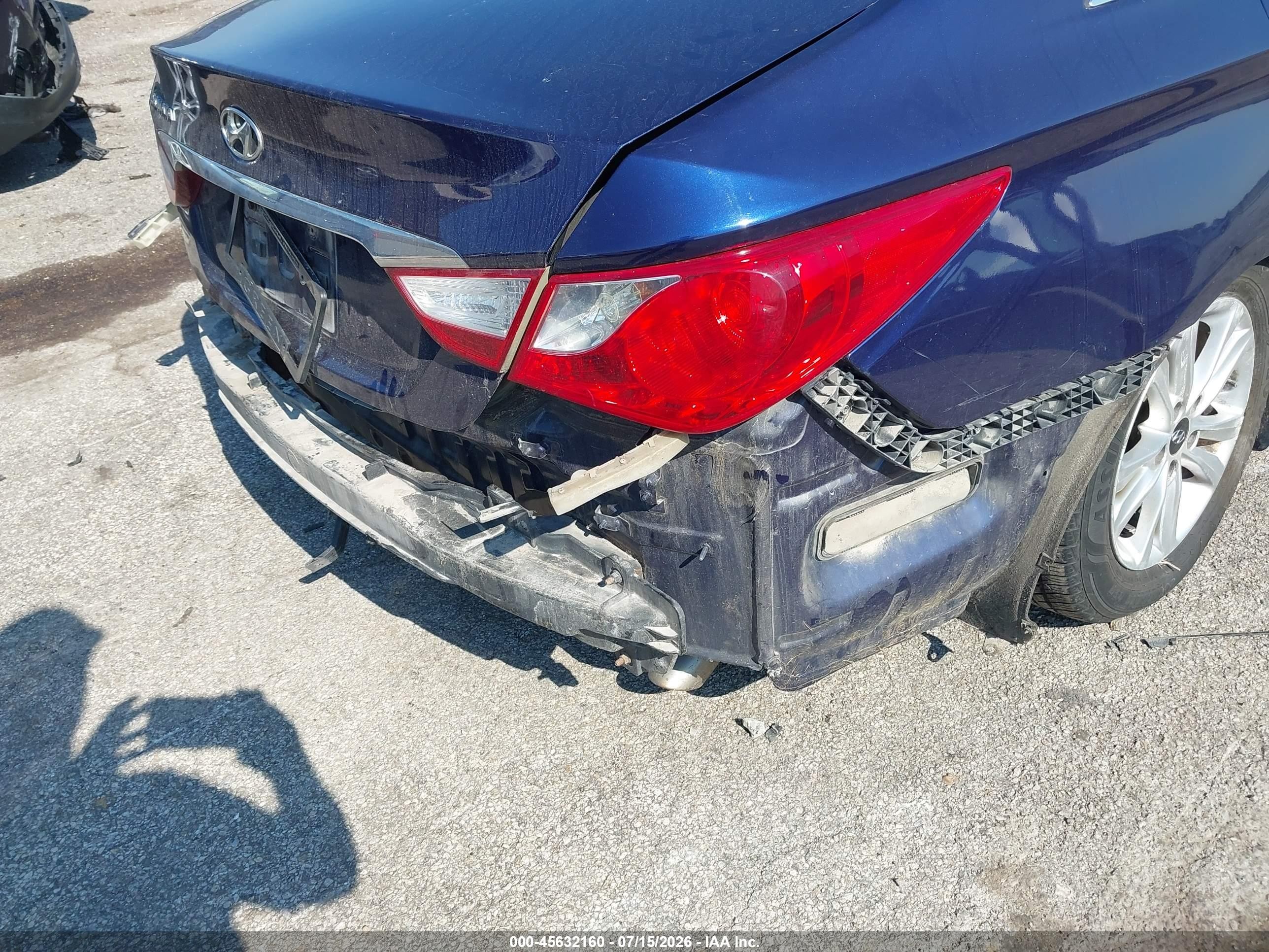 2014 Hyundai Sonata Gls Синий vin: 5NPEB4AC7EH915891