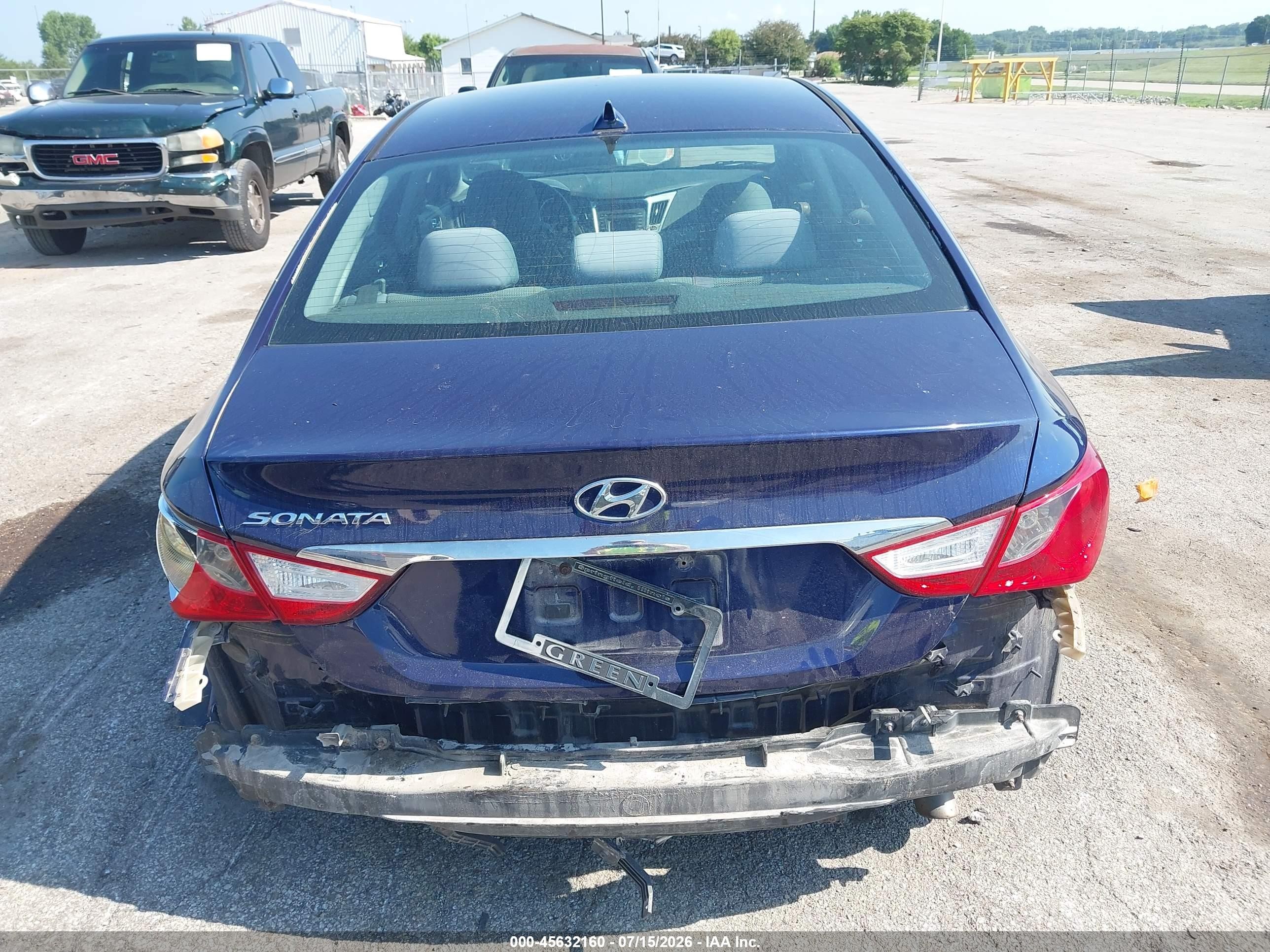 2014 Hyundai Sonata Gls Синий vin: 5NPEB4AC7EH915891