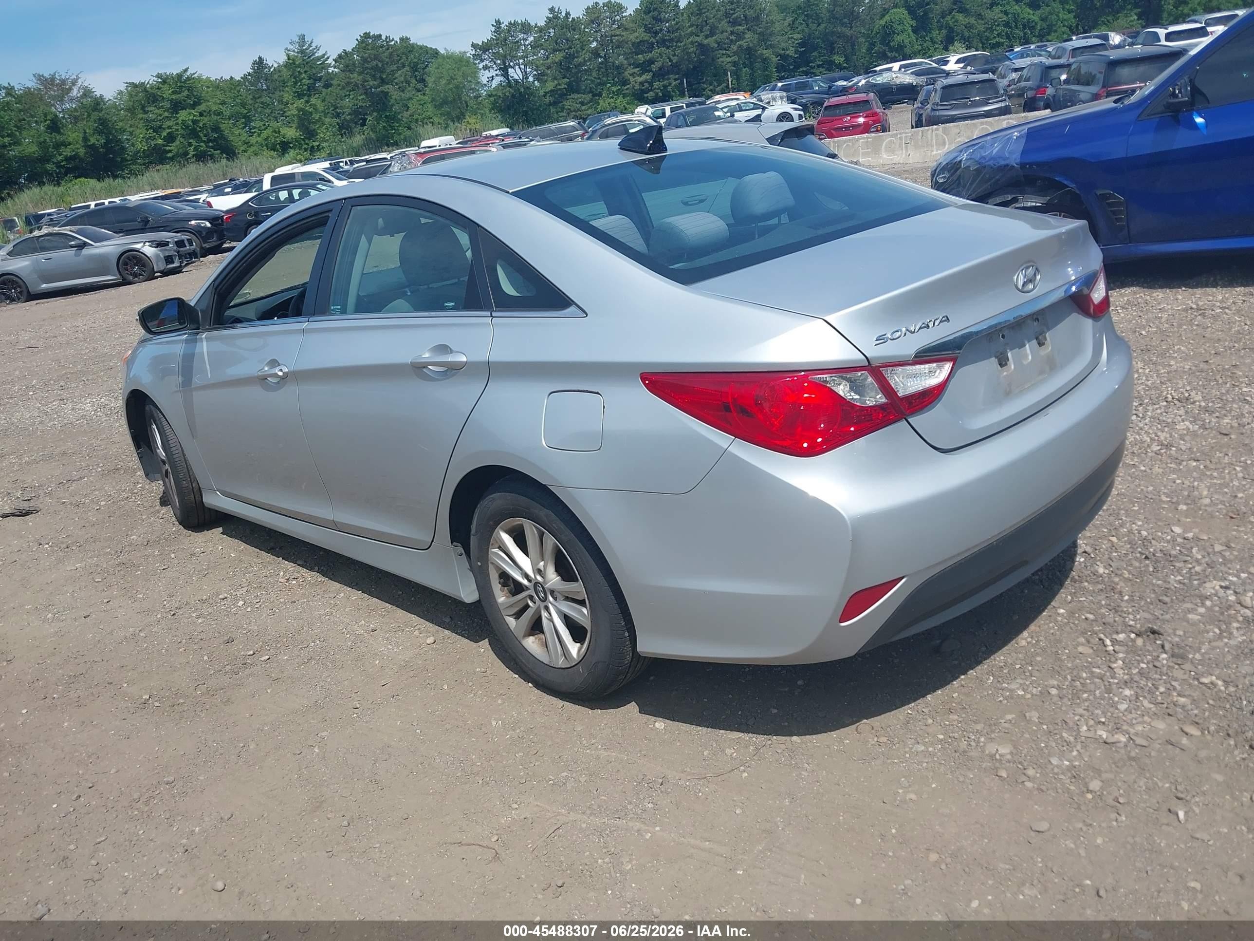 2014 Hyundai Sonata Gls Gray vin: 5NPEB4AC7EH916488