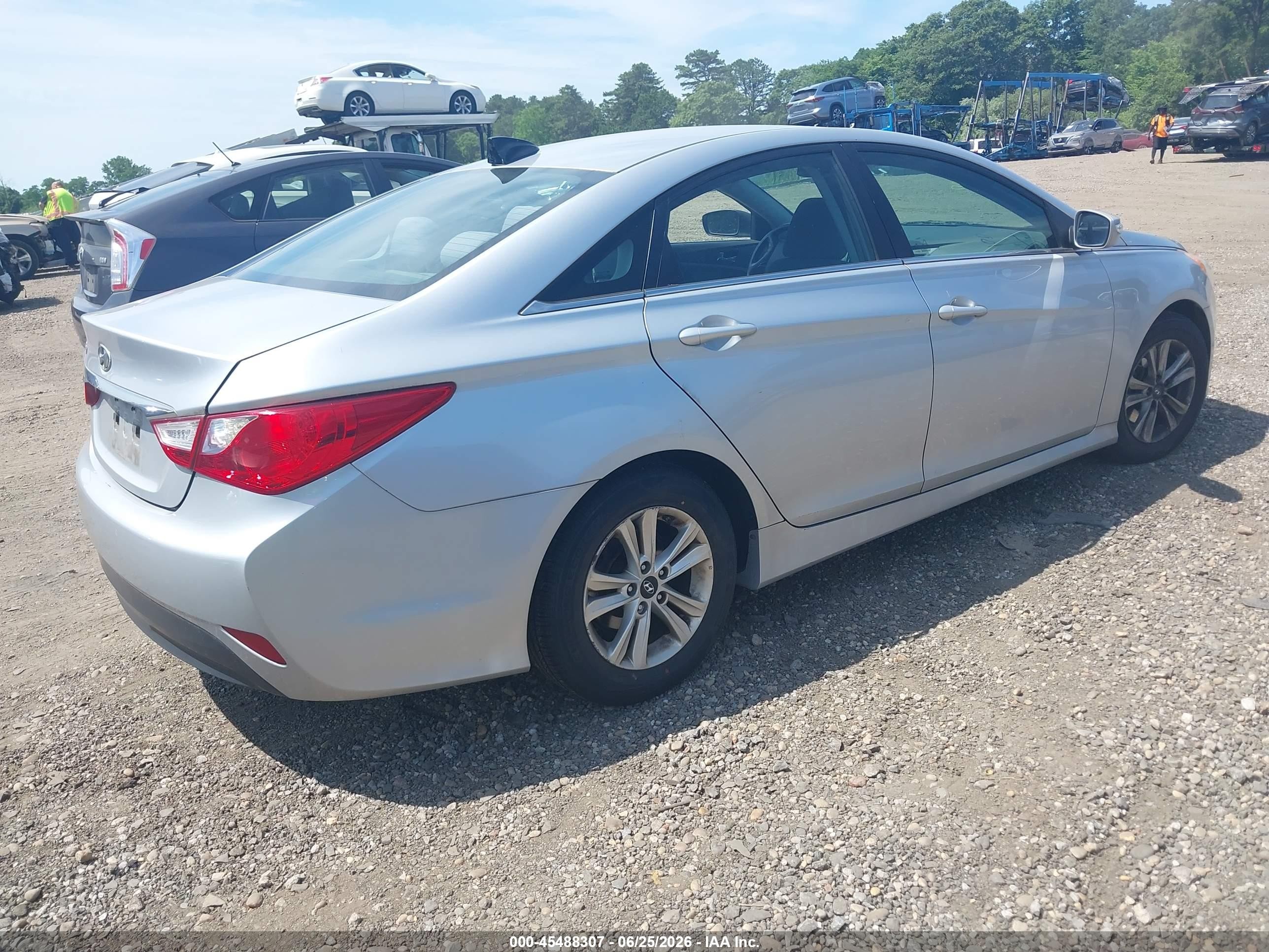 2014 Hyundai Sonata Gls Gray vin: 5NPEB4AC7EH916488