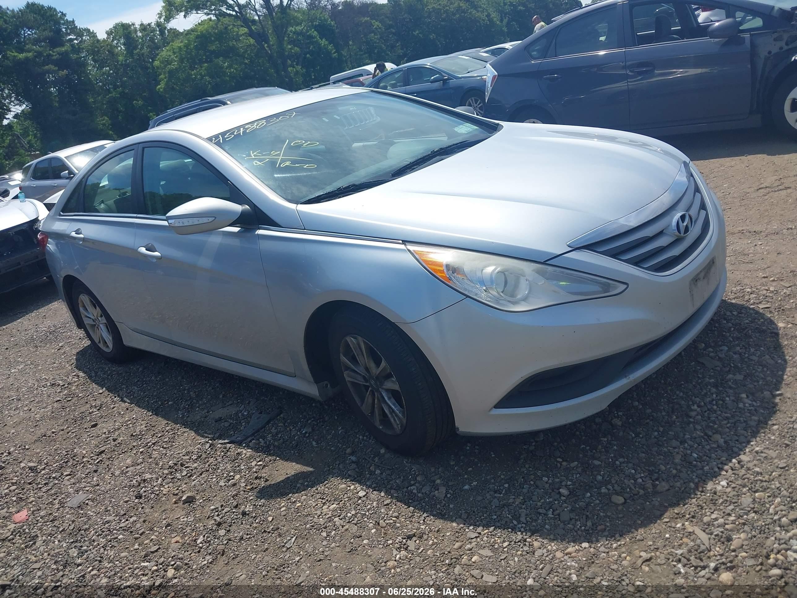 2014 Hyundai Sonata Gls Gray vin: 5NPEB4AC7EH916488