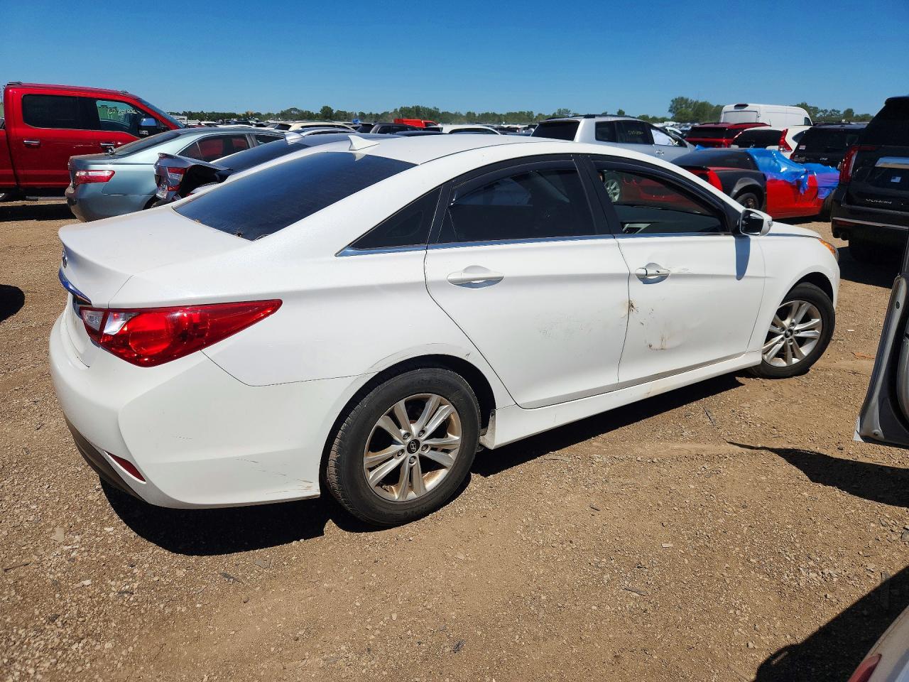 2014 Hyundai Sonata Gls Белый vin: 5NPEB4AC7EH916619