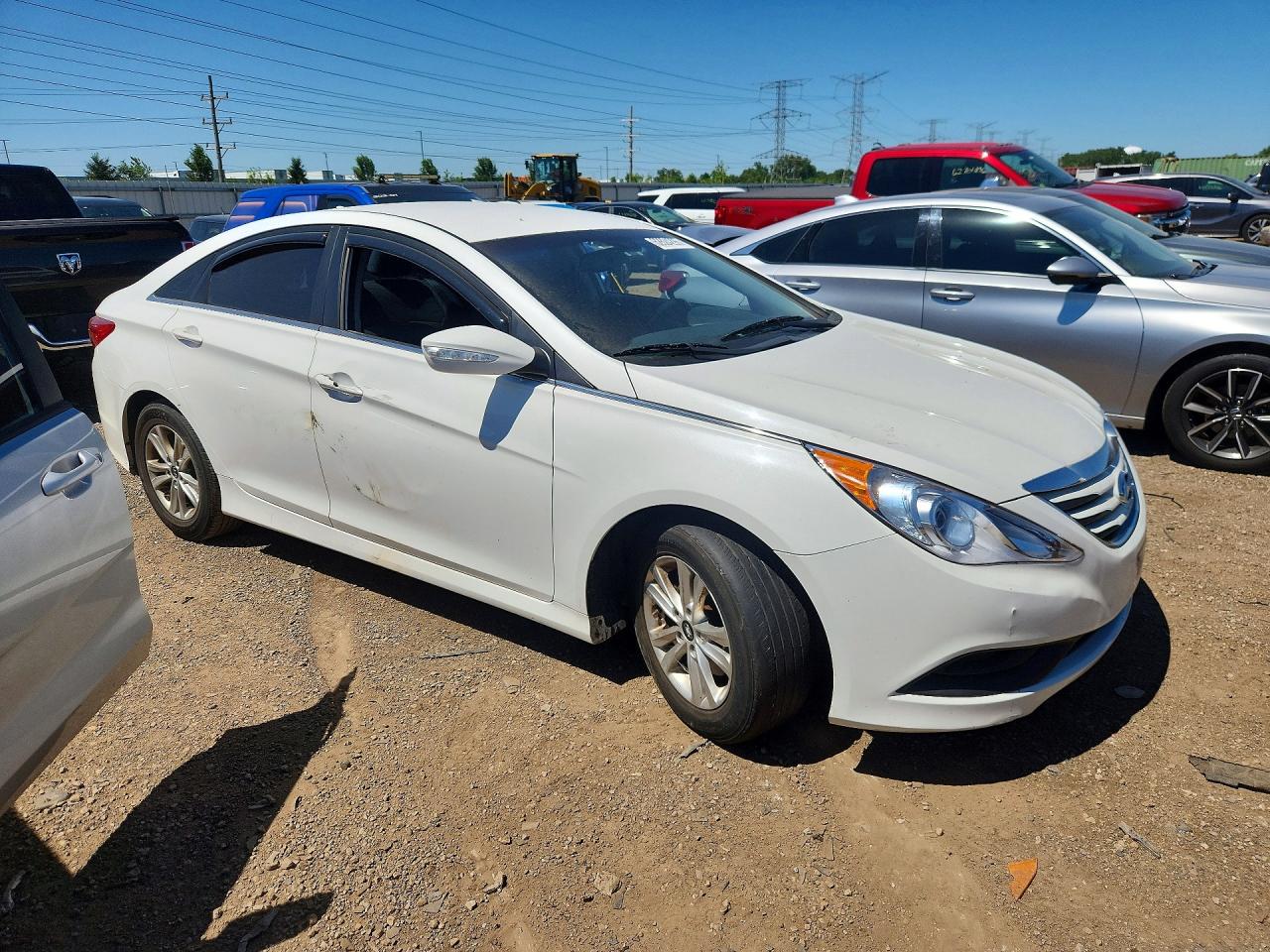 2014 Hyundai Sonata Gls Белый vin: 5NPEB4AC7EH916619