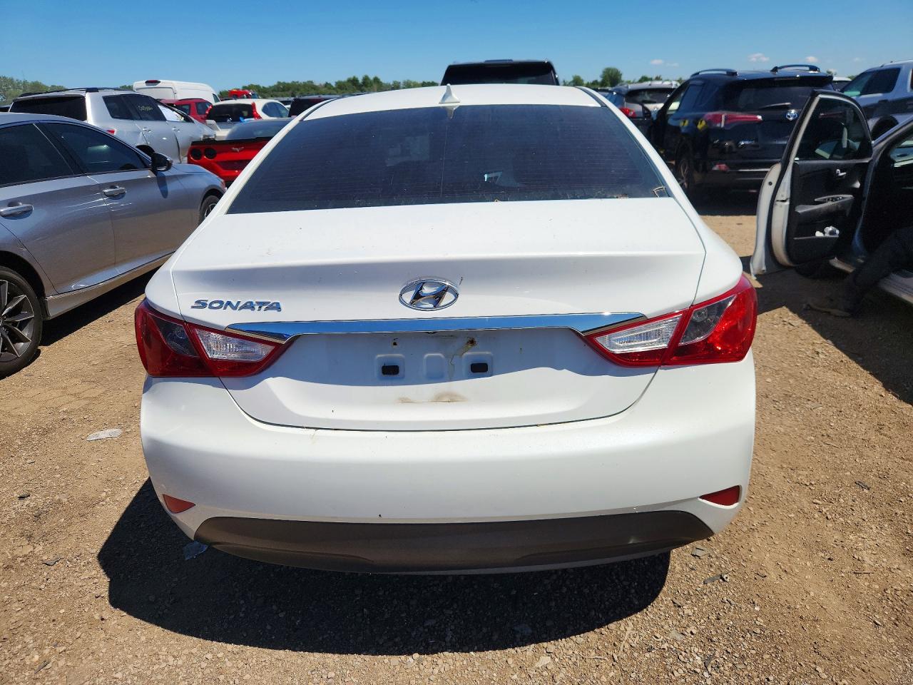 2014 Hyundai Sonata Gls Белый vin: 5NPEB4AC7EH916619