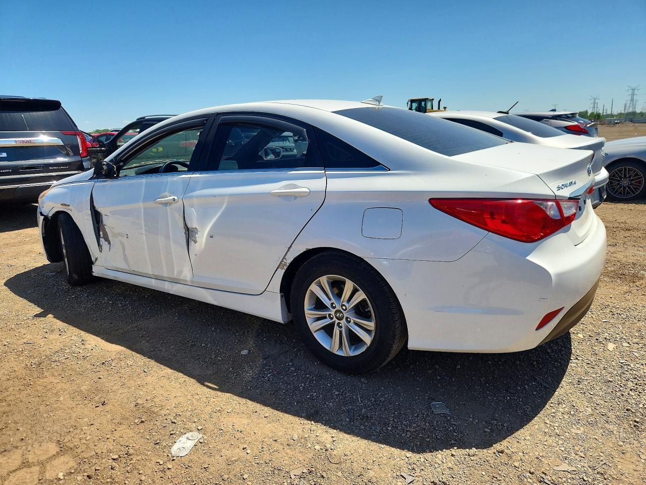 2014 Hyundai Sonata Gls Белый vin: 5NPEB4AC7EH916619