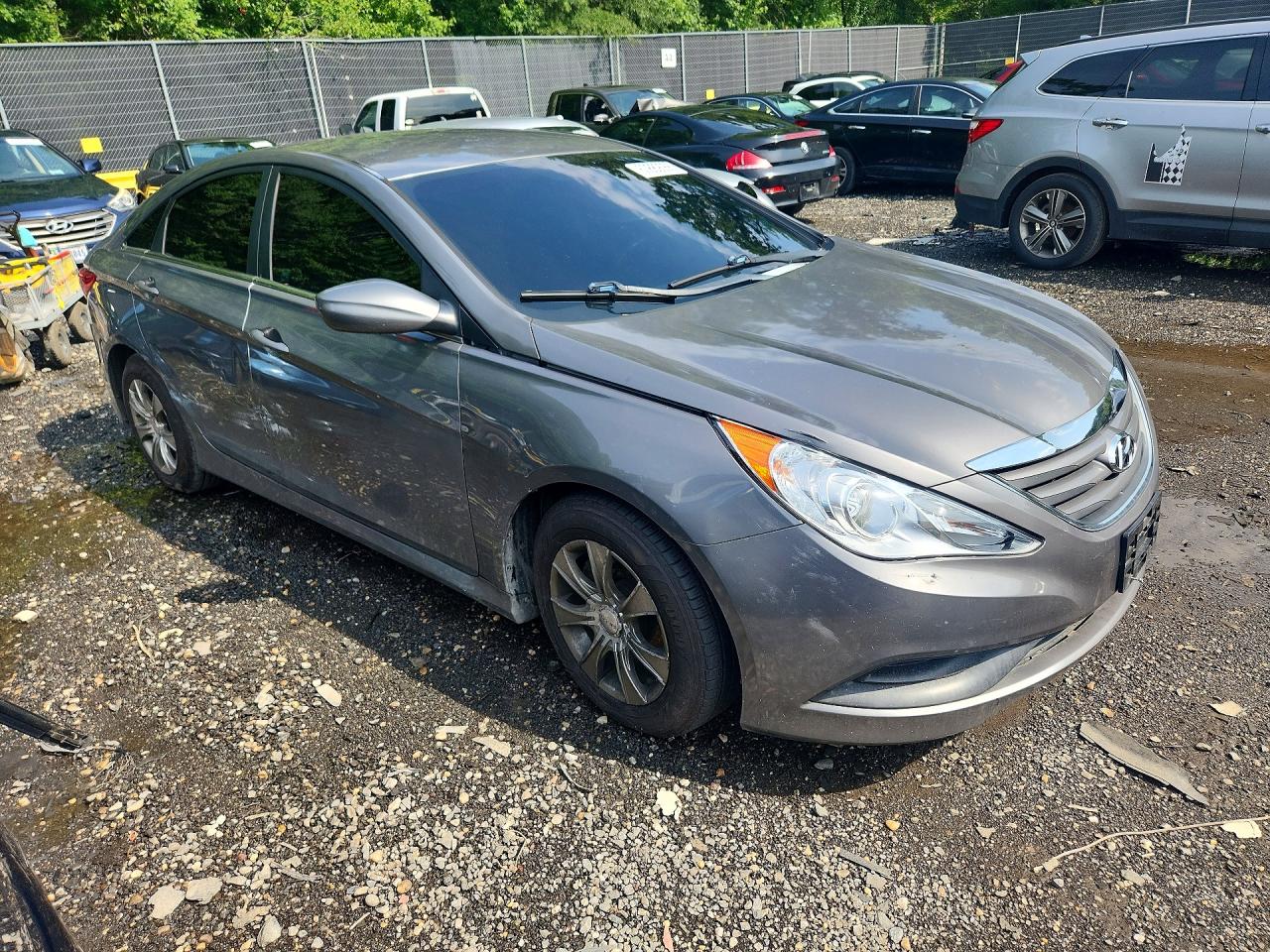 2014 Hyundai Sonata Gls Gray vin: 5NPEB4AC7EH919181