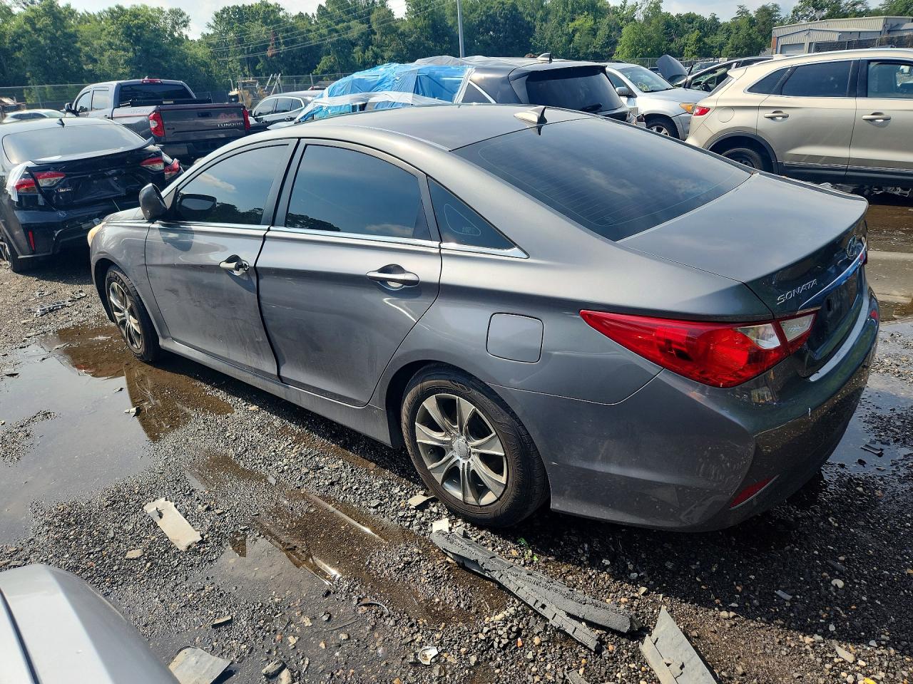 2014 Hyundai Sonata Gls Gray vin: 5NPEB4AC7EH919181