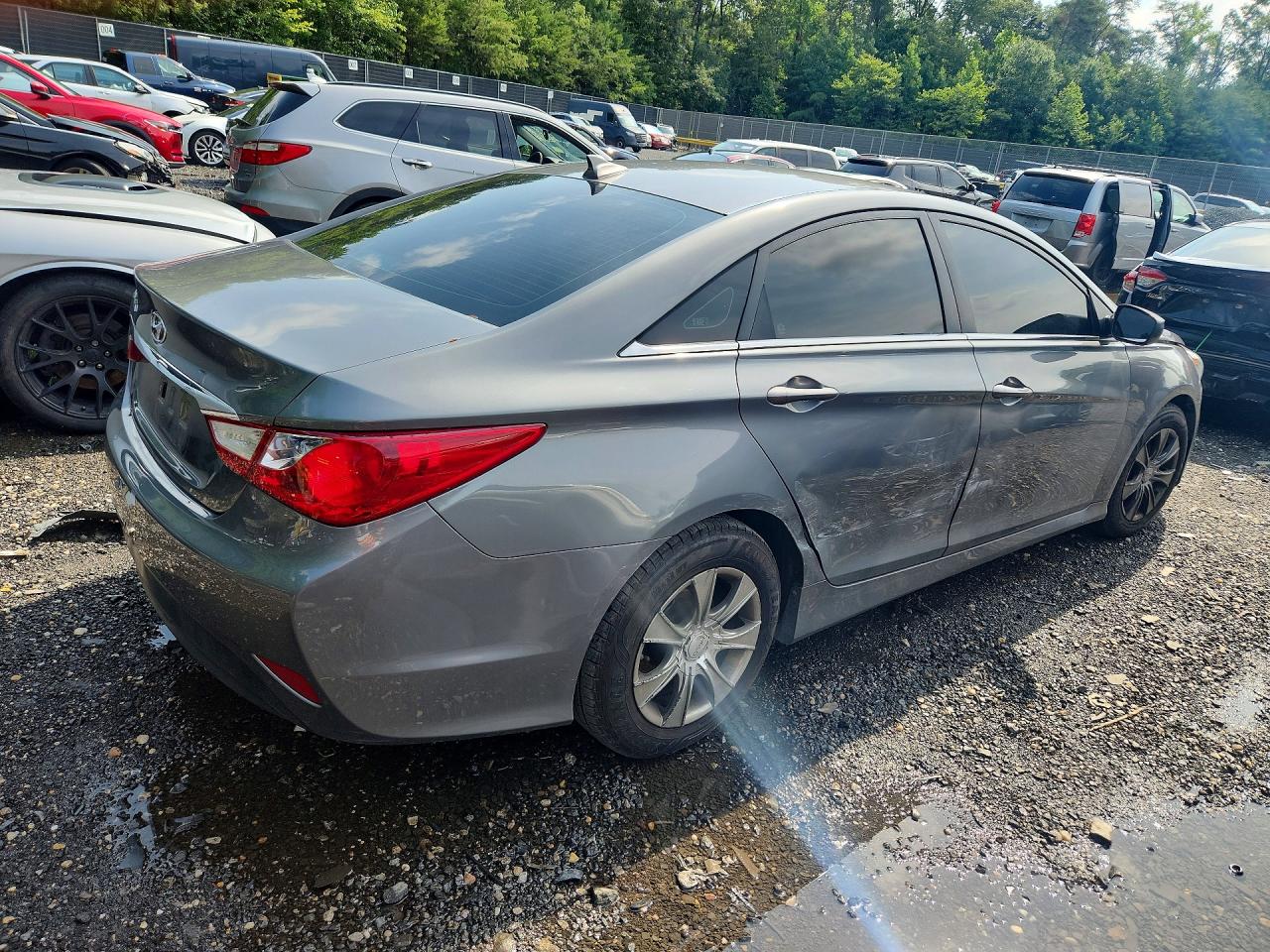 2014 Hyundai Sonata Gls Gray vin: 5NPEB4AC7EH919181
