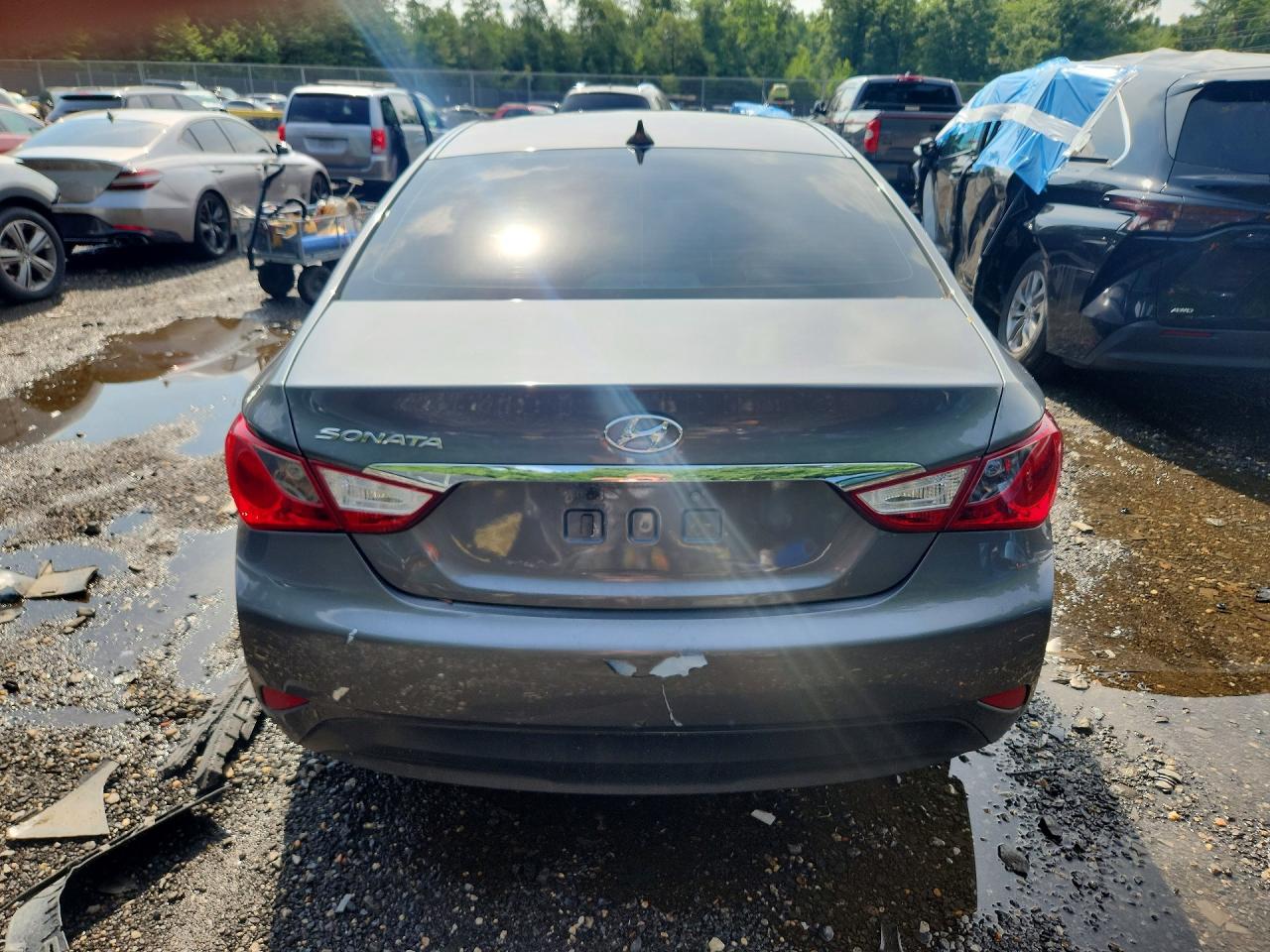 2014 Hyundai Sonata Gls Gray vin: 5NPEB4AC7EH919181