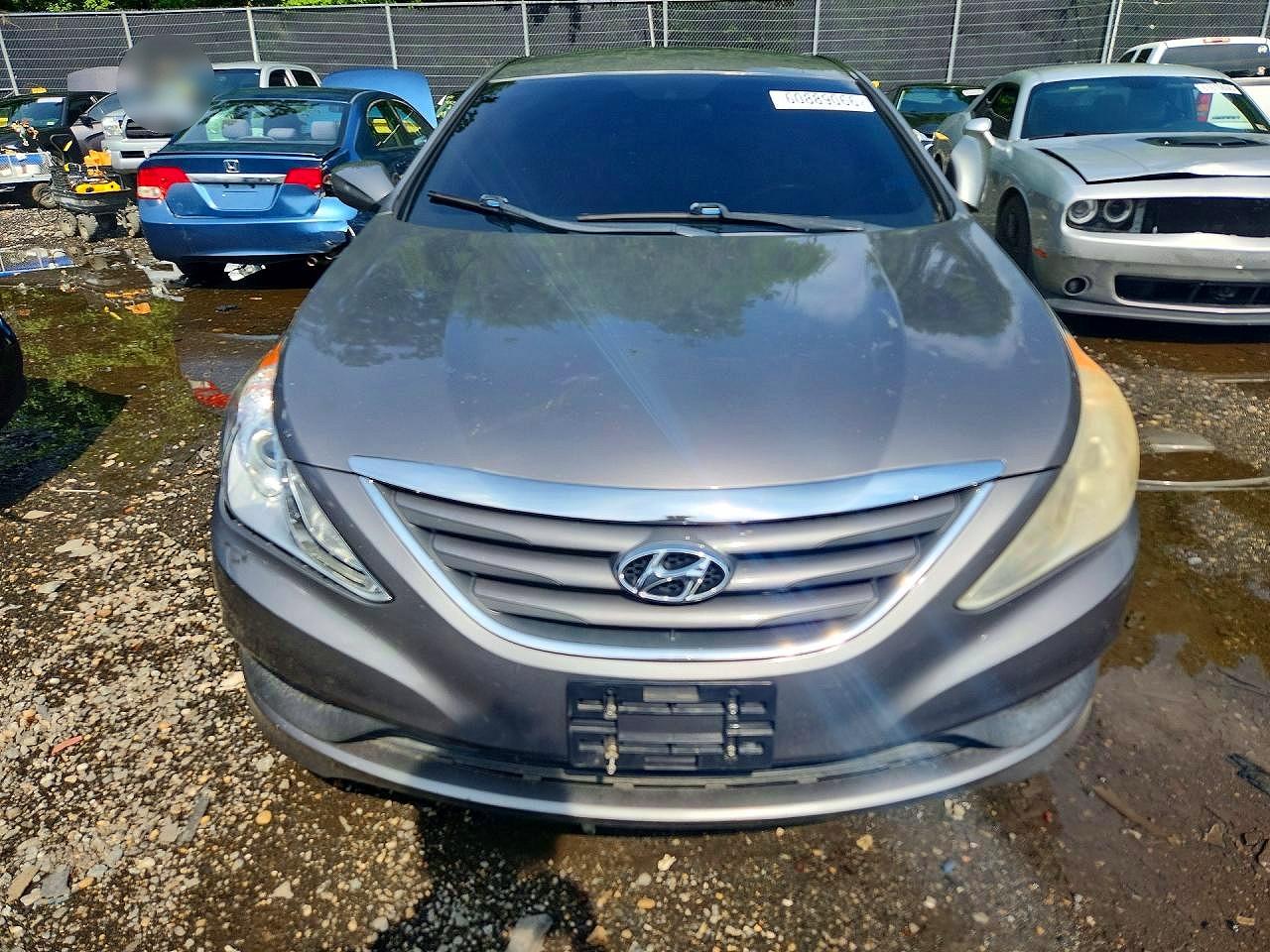 2014 Hyundai Sonata Gls Gray vin: 5NPEB4AC7EH919181