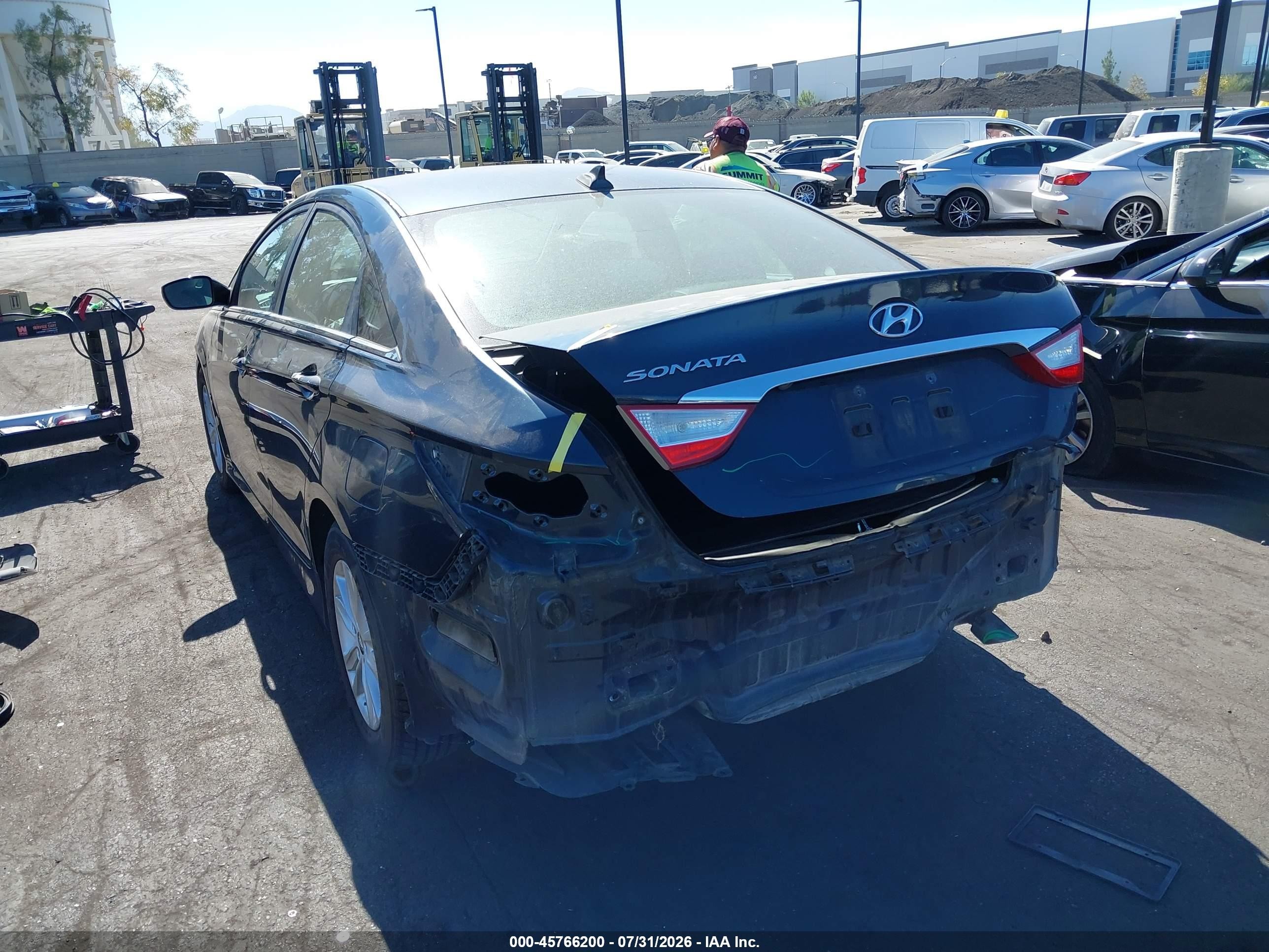 2014 Hyundai Sonata Gls Gray vin: 5NPEB4AC7EH925286