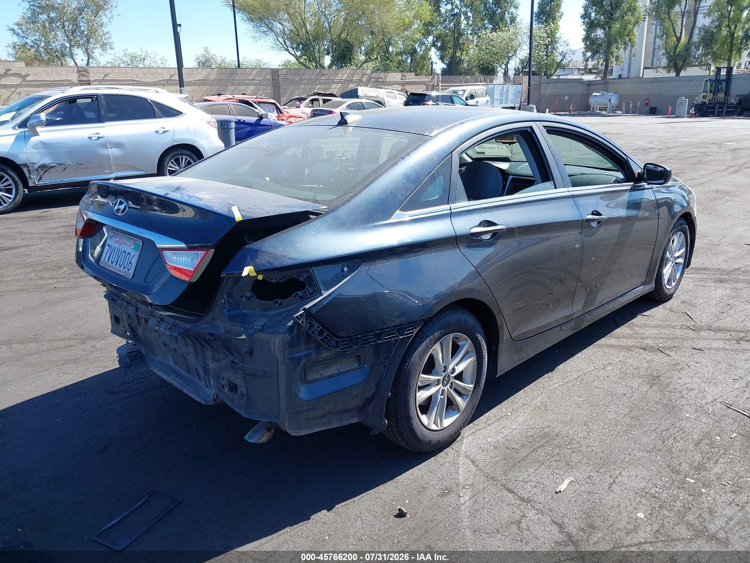 2014 Hyundai Sonata Gls Gray vin: 5NPEB4AC7EH925286