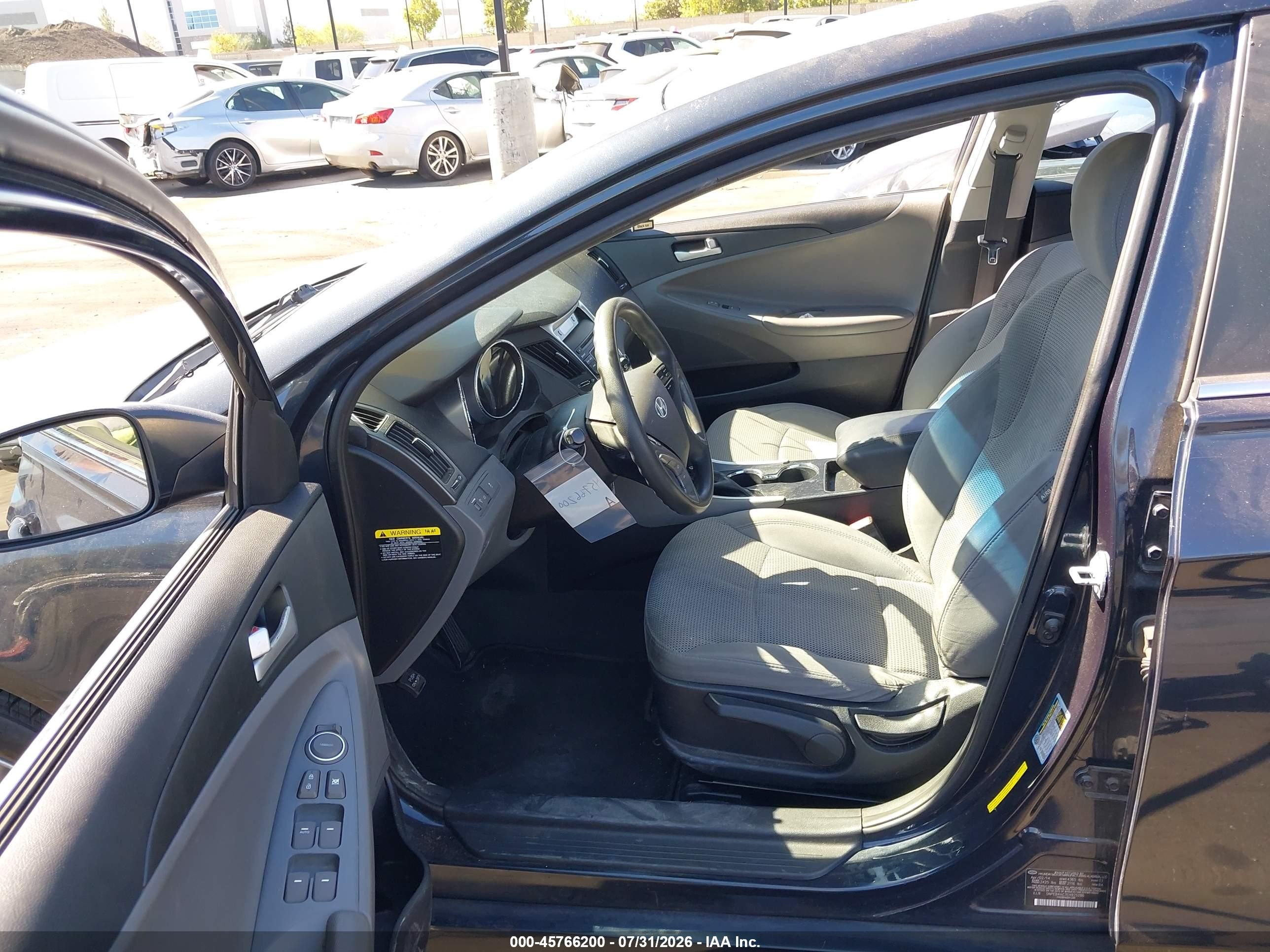 2014 Hyundai Sonata Gls Gray vin: 5NPEB4AC7EH925286