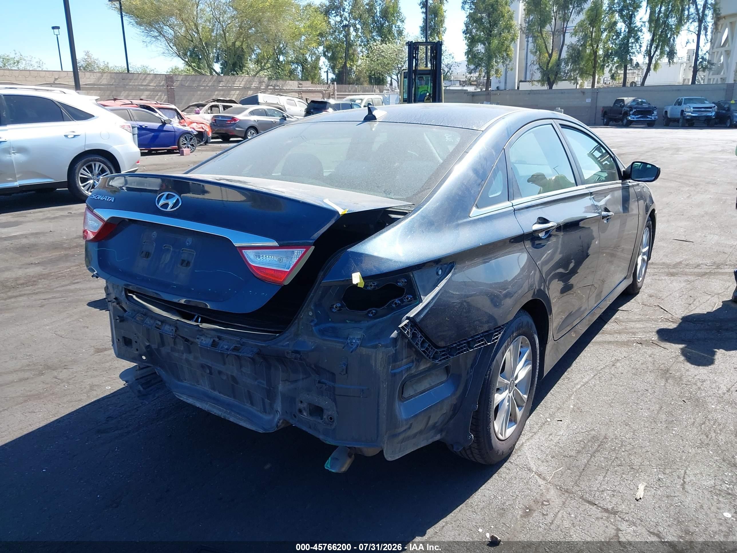 2014 Hyundai Sonata Gls Gray vin: 5NPEB4AC7EH925286