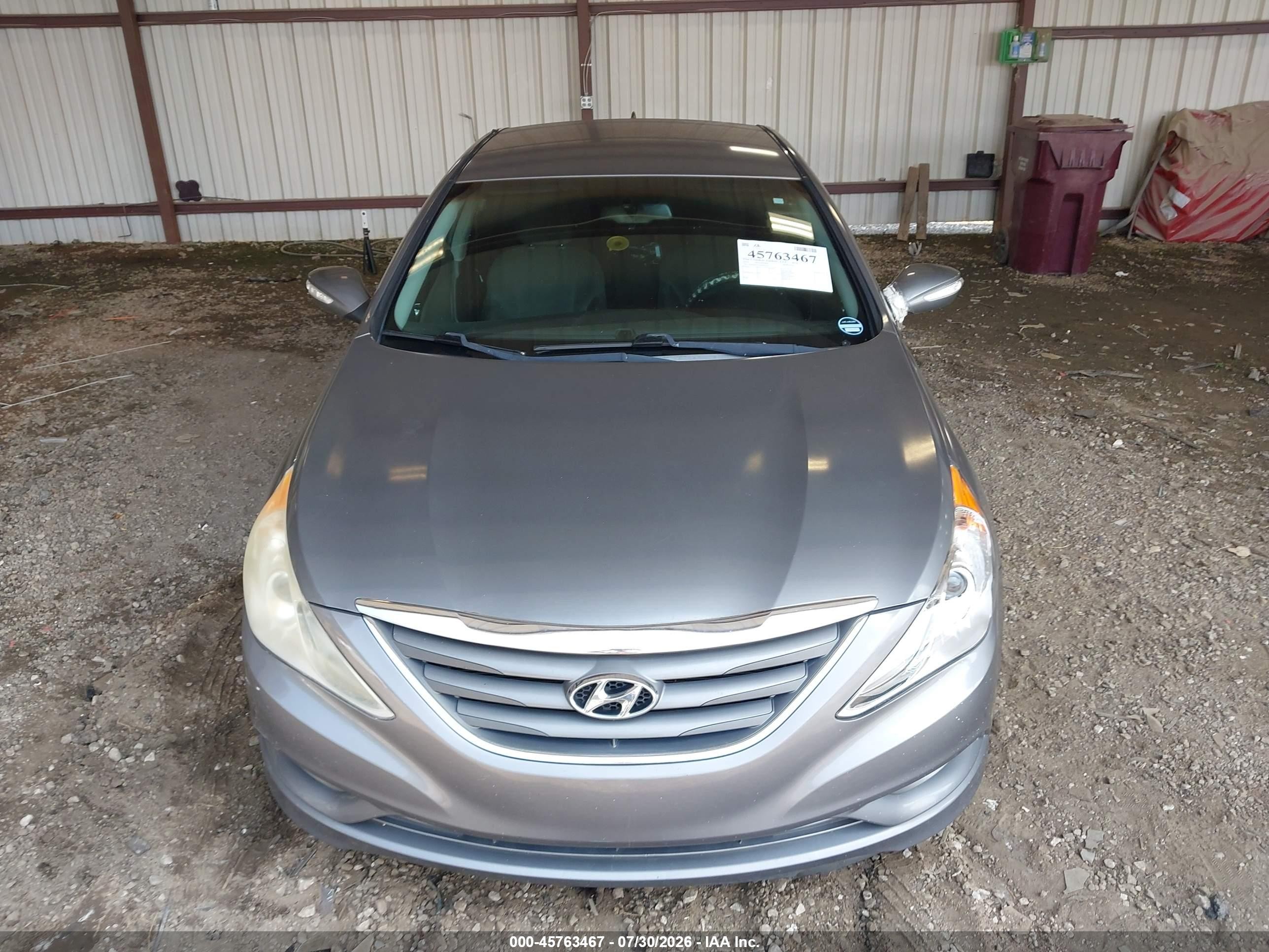 2014 Hyundai Sonata Gls Gray vin: 5NPEB4AC7EH942217
