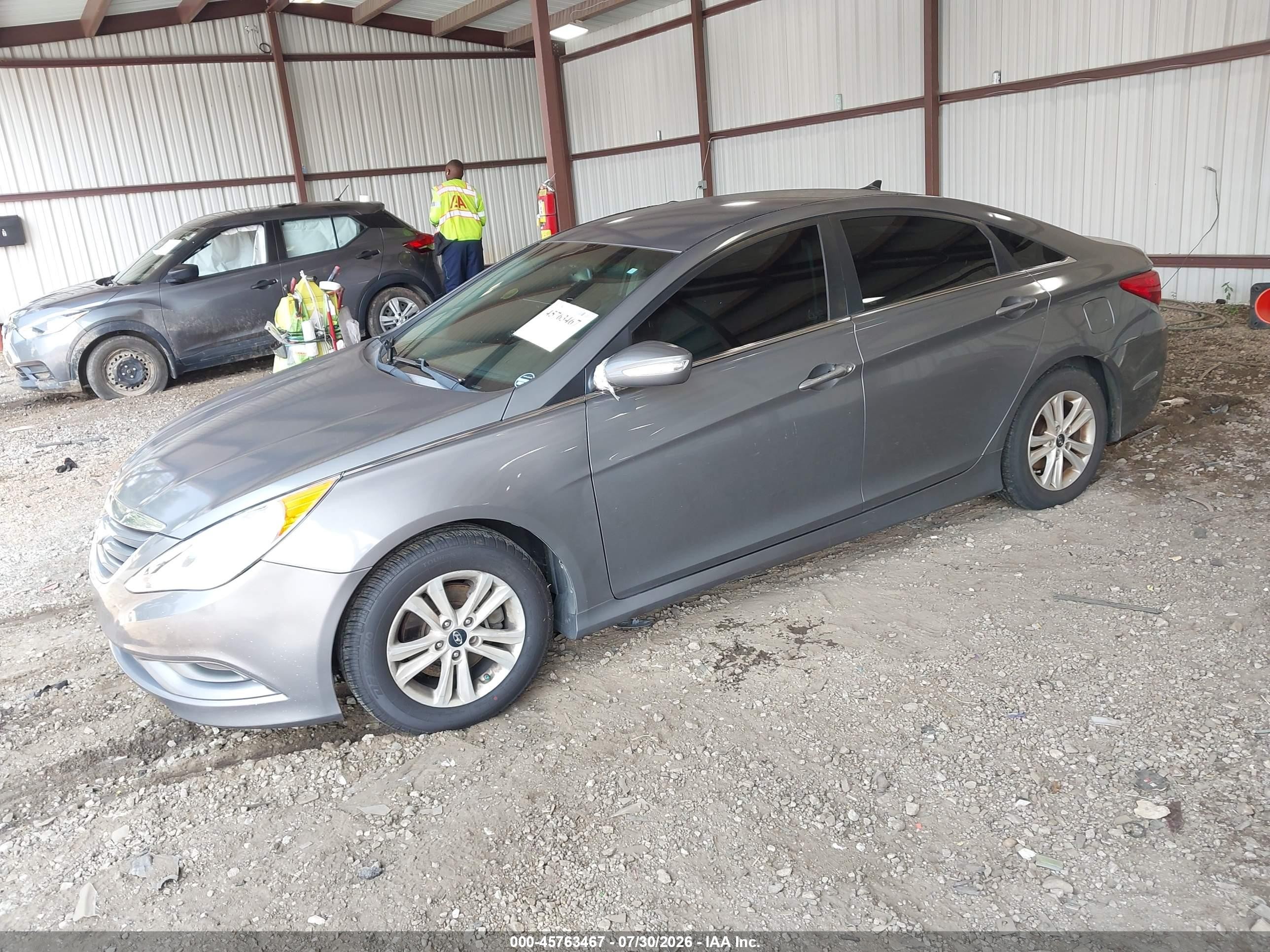 2014 Hyundai Sonata Gls Gray vin: 5NPEB4AC7EH942217
