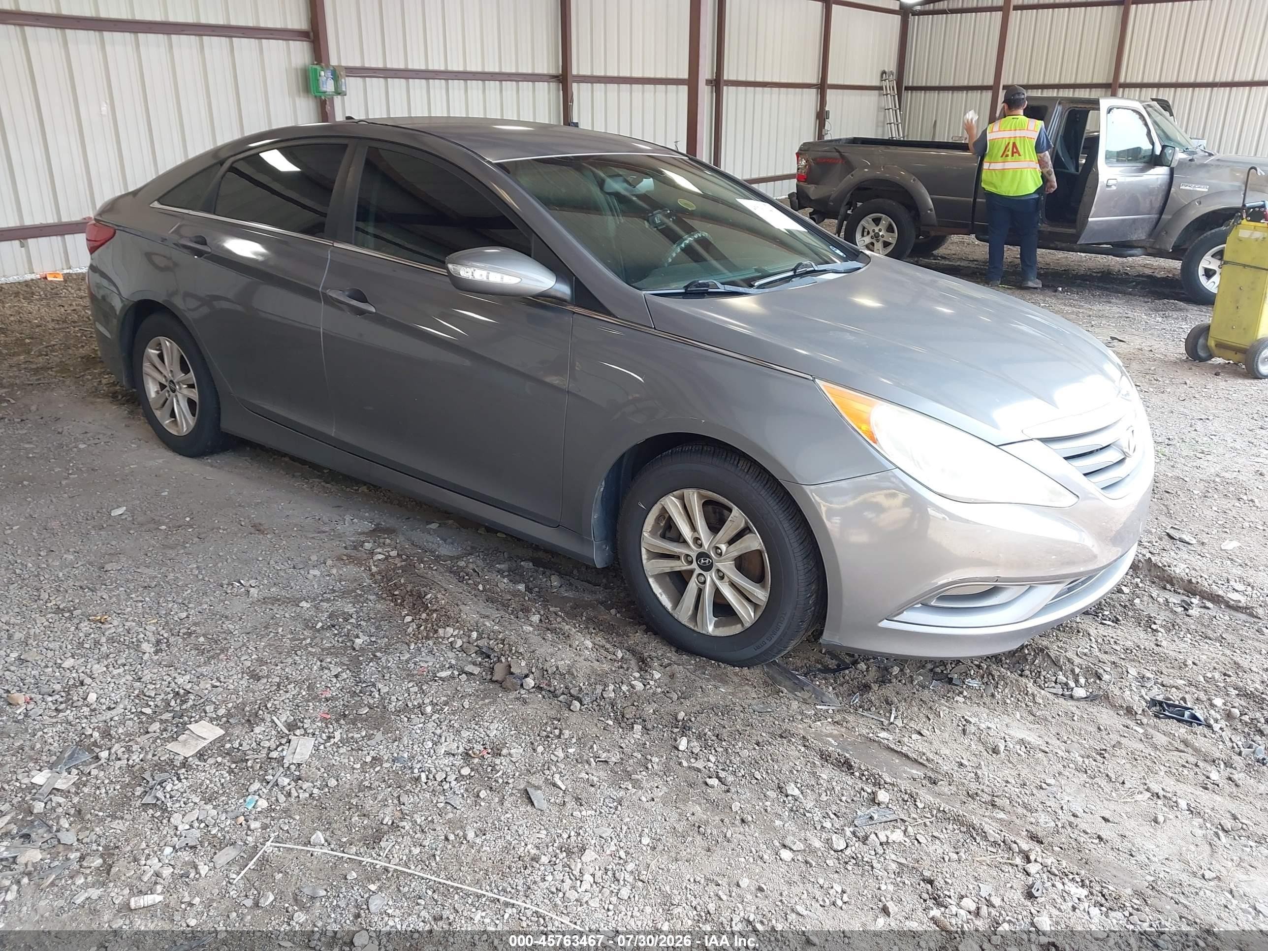2014 Hyundai Sonata Gls Gray vin: 5NPEB4AC7EH942217