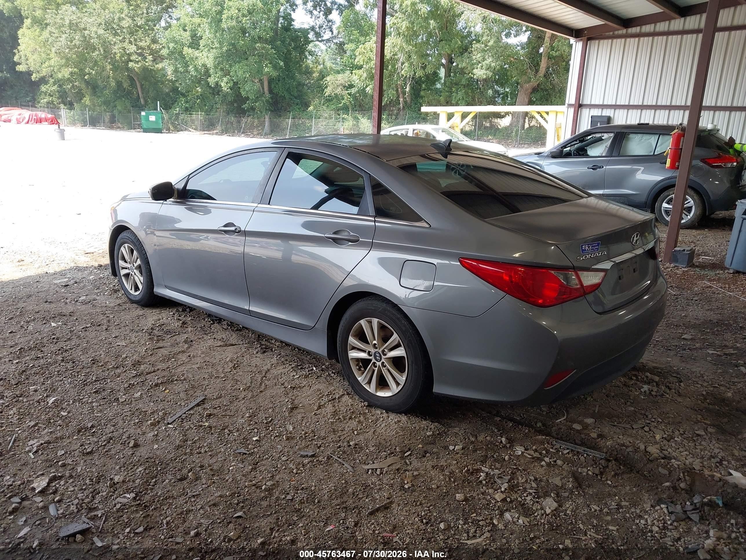 2014 Hyundai Sonata Gls Gray vin: 5NPEB4AC7EH942217