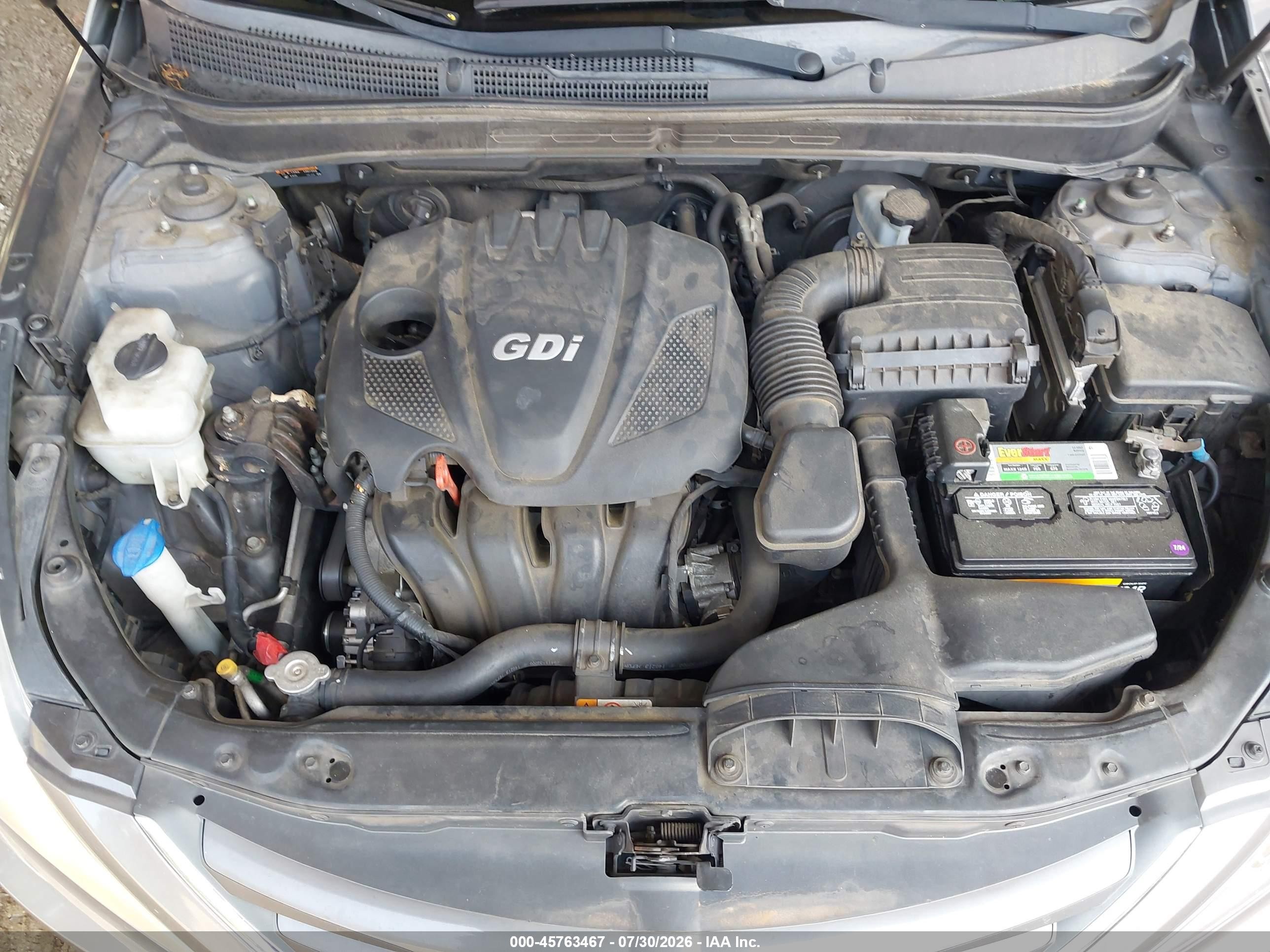 2014 Hyundai Sonata Gls Gray vin: 5NPEB4AC7EH942217