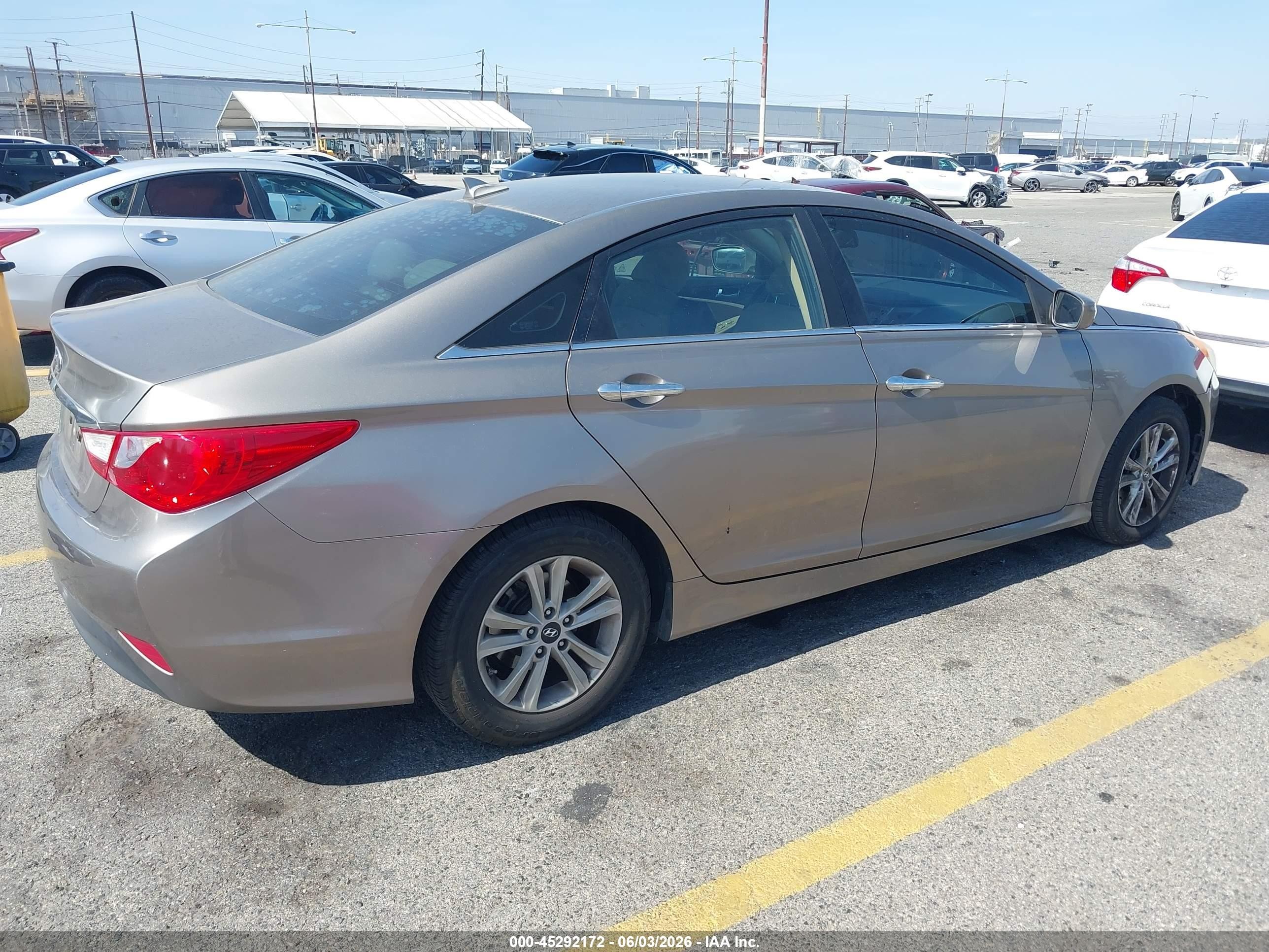 2014 Hyundai Sonata Gls Champagne vin: 5NPEB4AC7EH945506