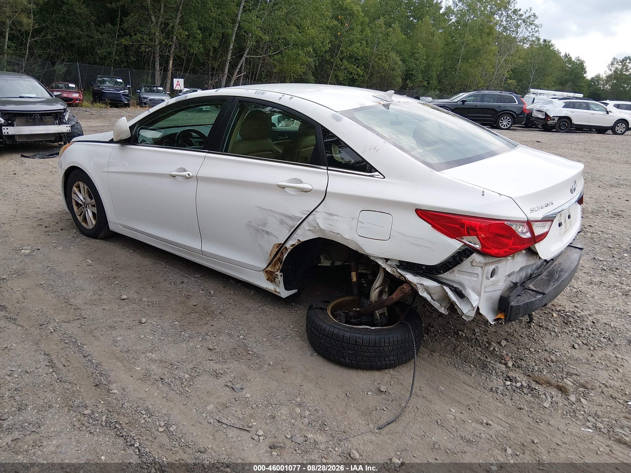 2011 Hyundai Sonata Gls White vin: 5NPEB4AC8BH002942