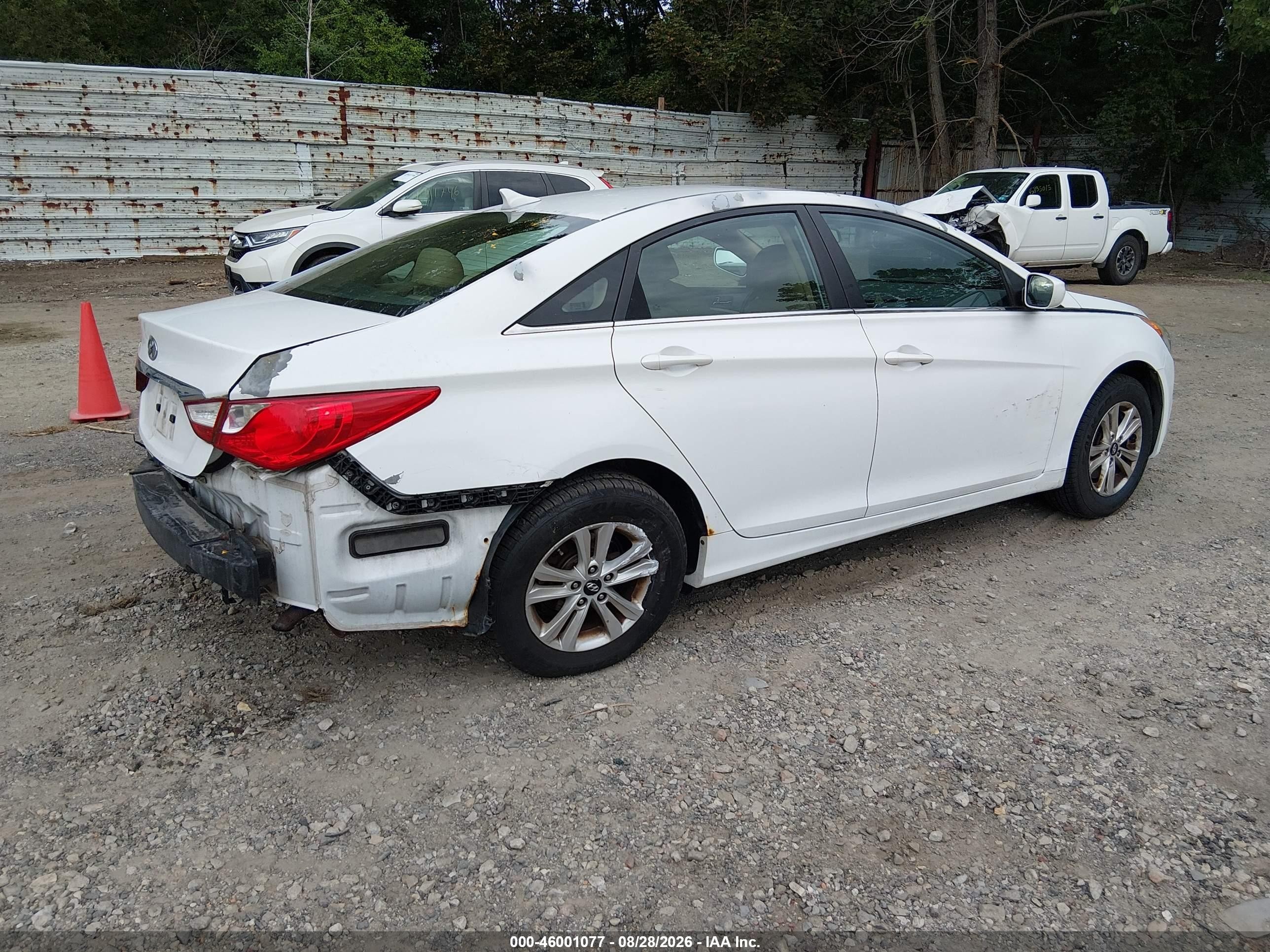 2011 Hyundai Sonata Gls White vin: 5NPEB4AC8BH002942