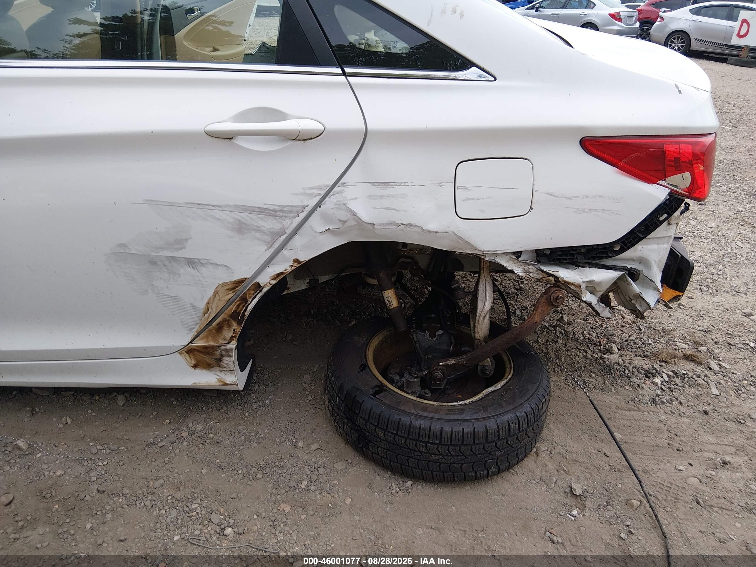 2011 Hyundai Sonata Gls White vin: 5NPEB4AC8BH002942