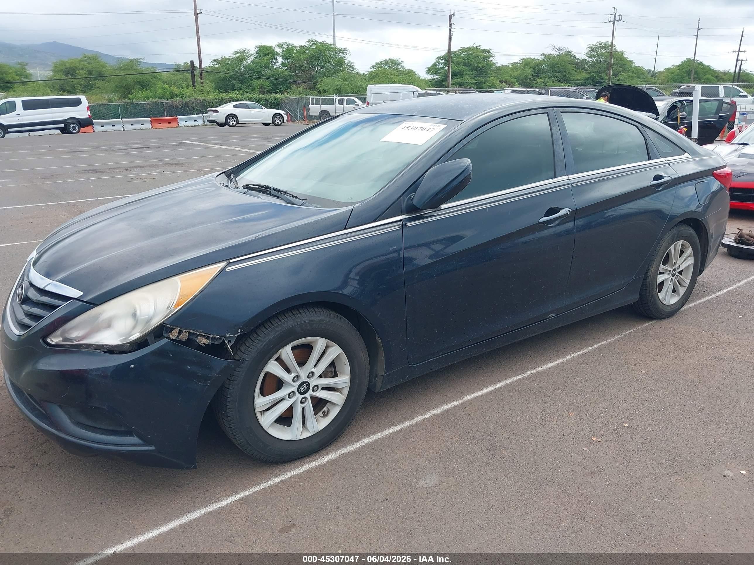 2011 Hyundai Sonata Gls Dark Blue vin: 5NPEB4AC8BH004688