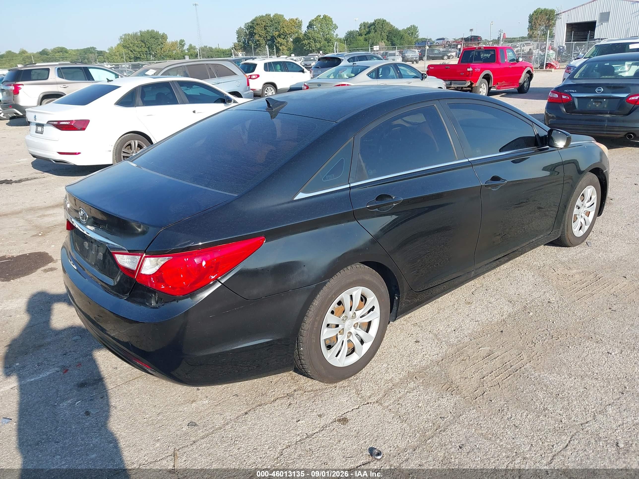 2011 Hyundai Sonata Gls Черный vin: 5NPEB4AC8BH011687