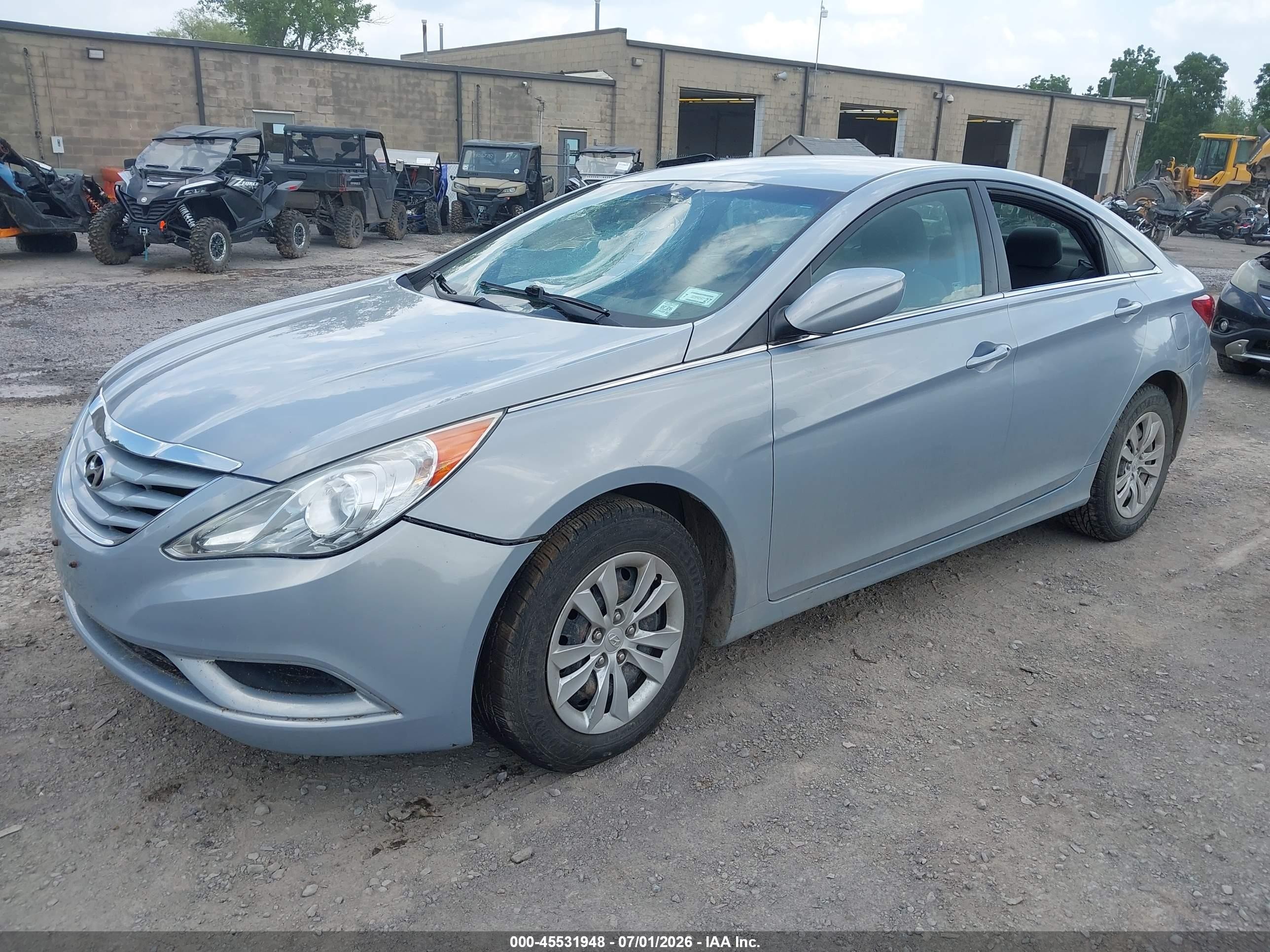2011 Hyundai Sonata Gls Blue vin: 5NPEB4AC8BH017716