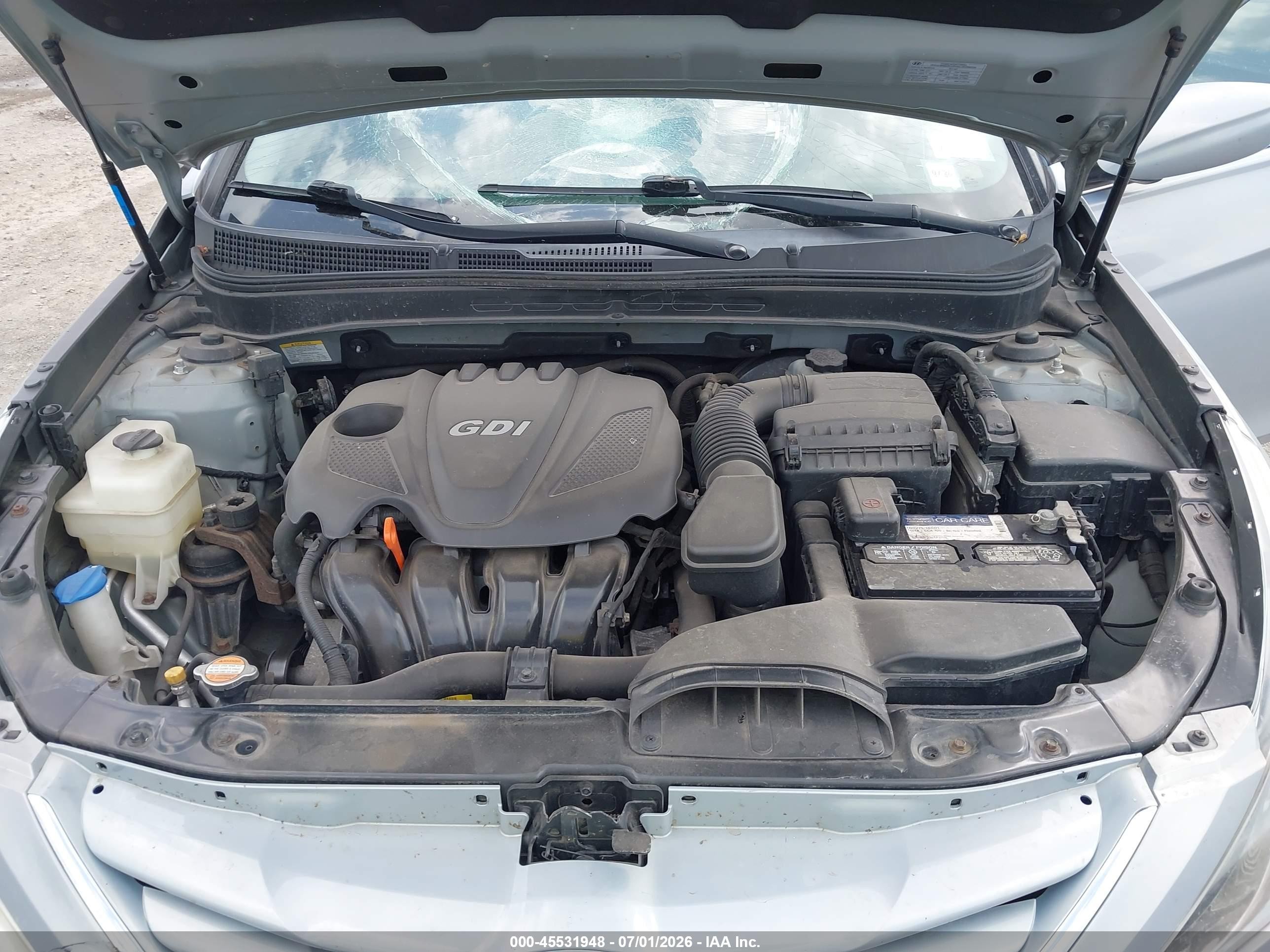 2011 Hyundai Sonata Gls Blue vin: 5NPEB4AC8BH017716