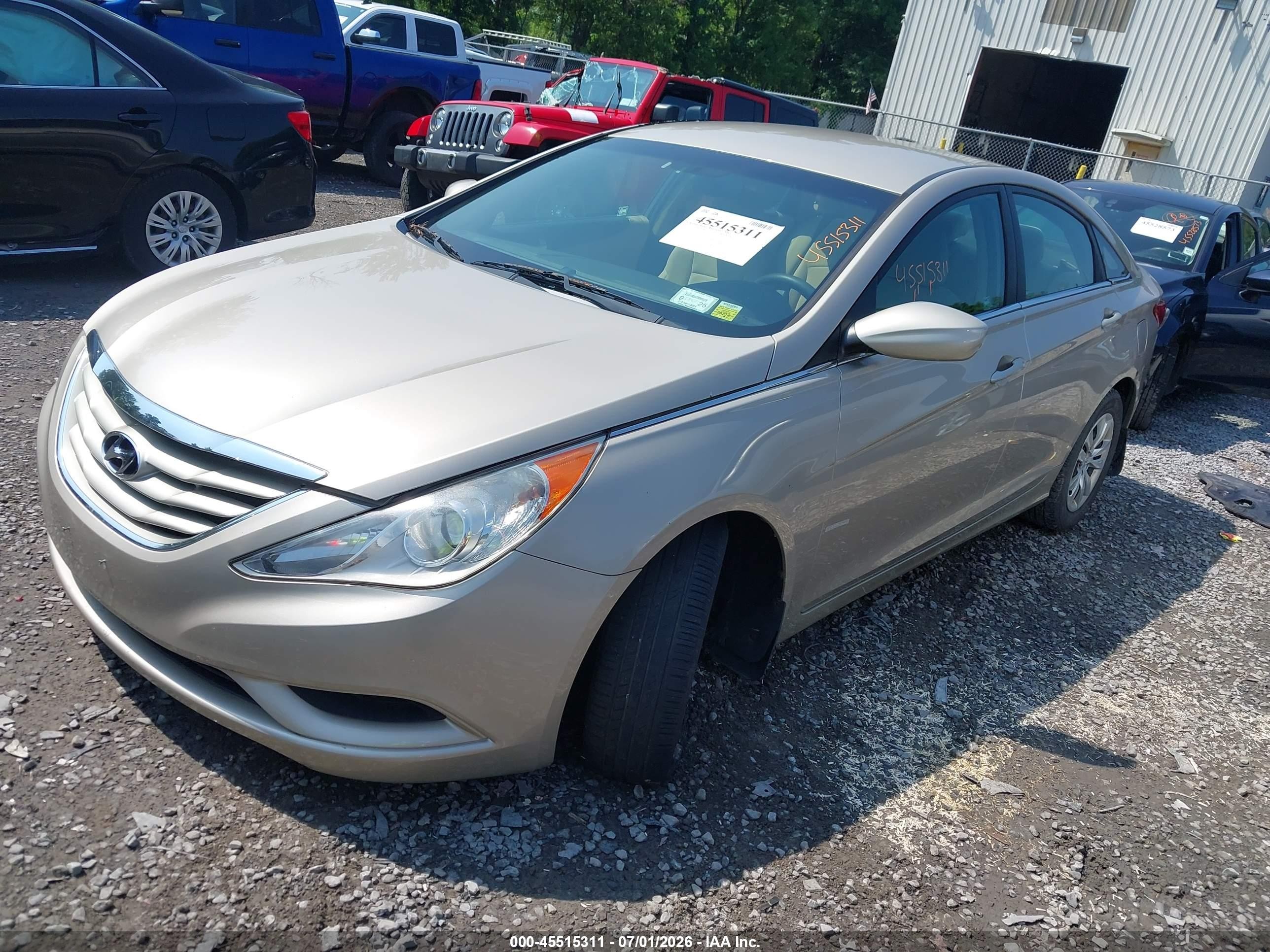 2011 Hyundai Sonata Gls Золотой vin: 5NPEB4AC8BH021023