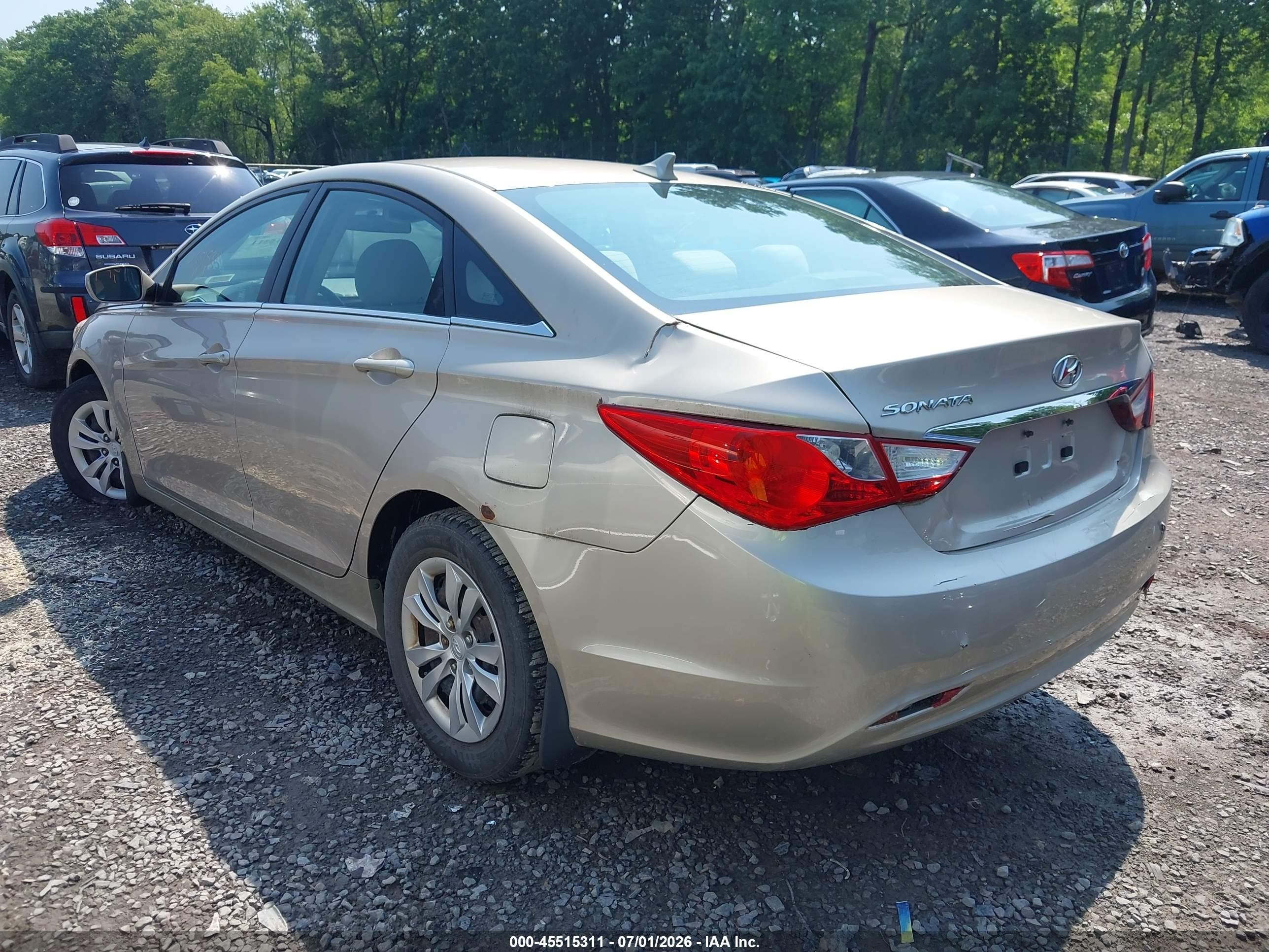 2011 Hyundai Sonata Gls Золотой vin: 5NPEB4AC8BH021023