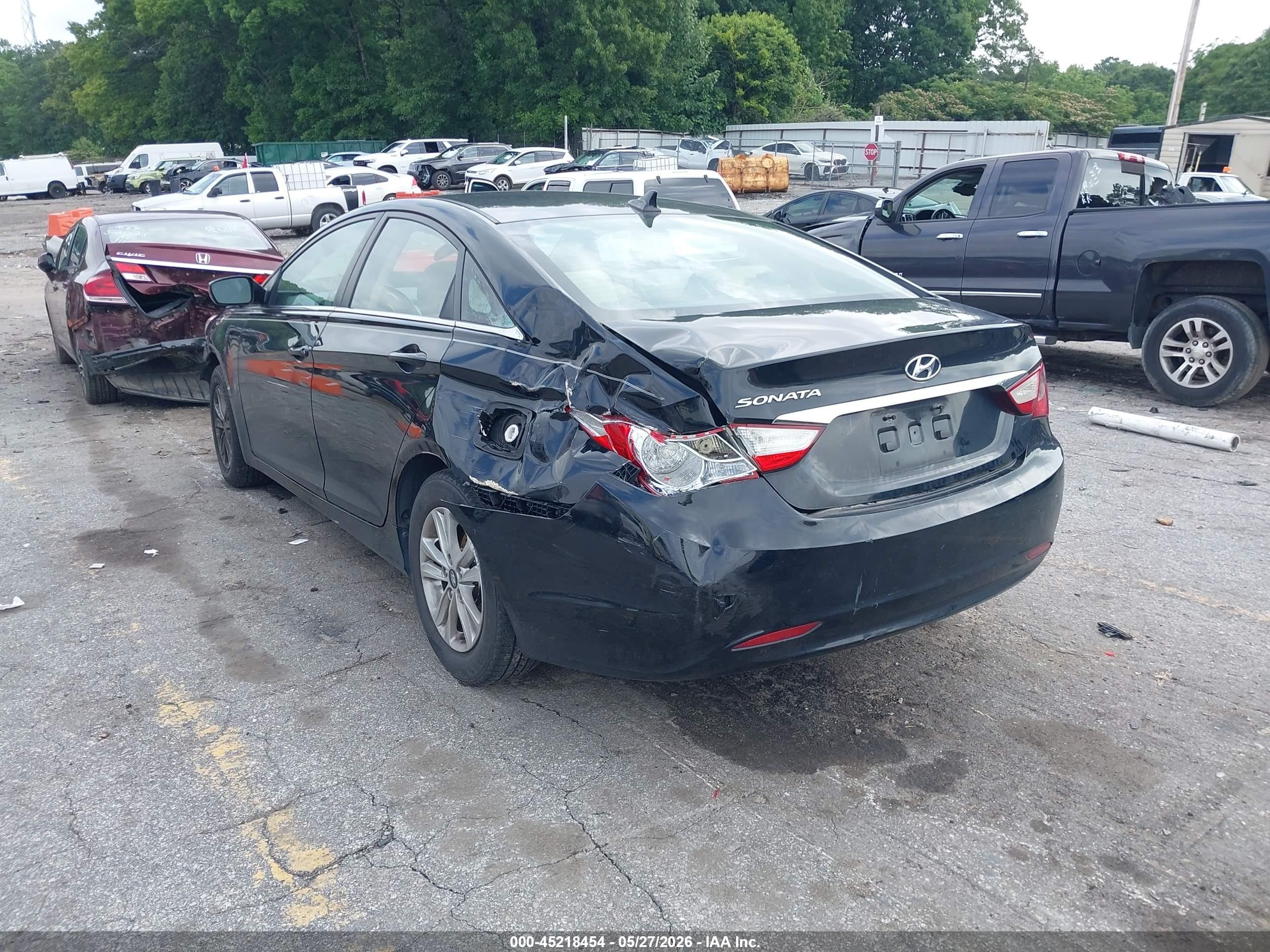 2011 Hyundai Sonata Gls Black vin: 5NPEB4AC8BH029767