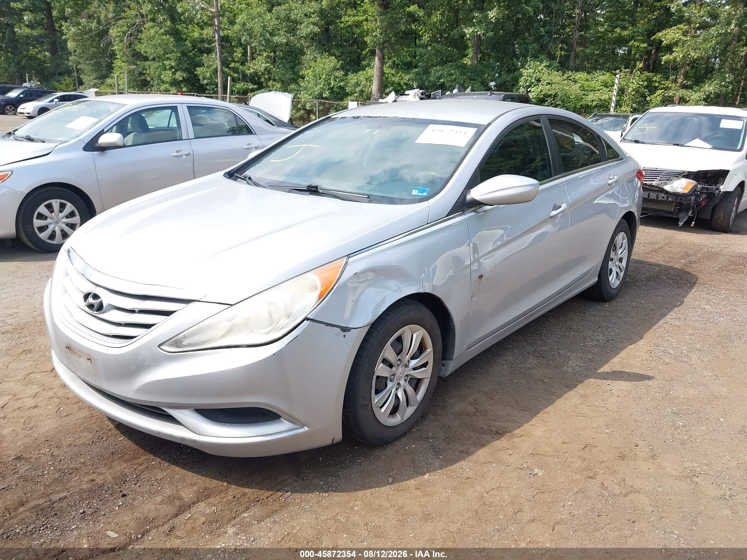 2011 Hyundai Sonata Gls Silver vin: 5NPEB4AC8BH037836