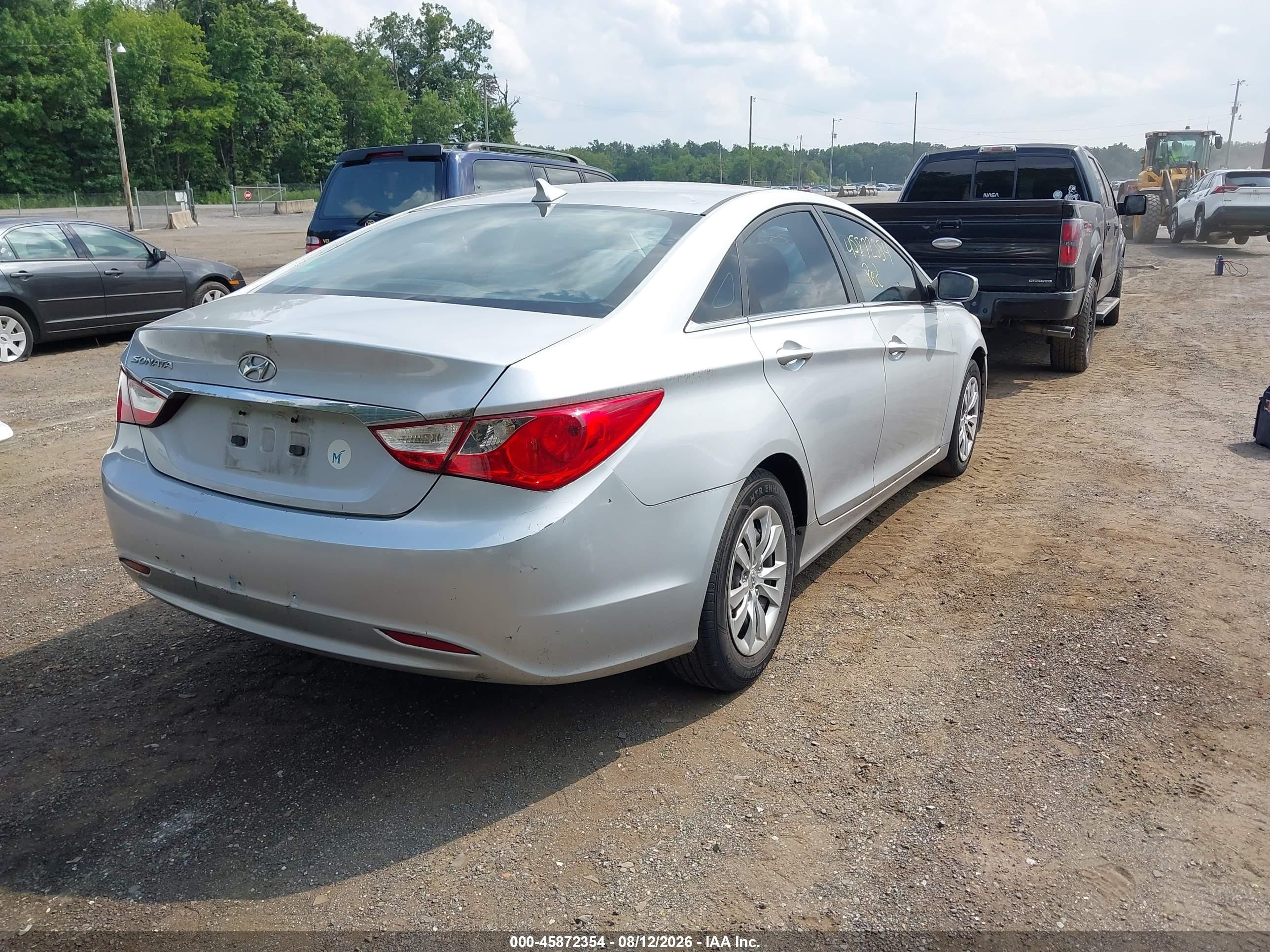2011 Hyundai Sonata Gls Silver vin: 5NPEB4AC8BH037836