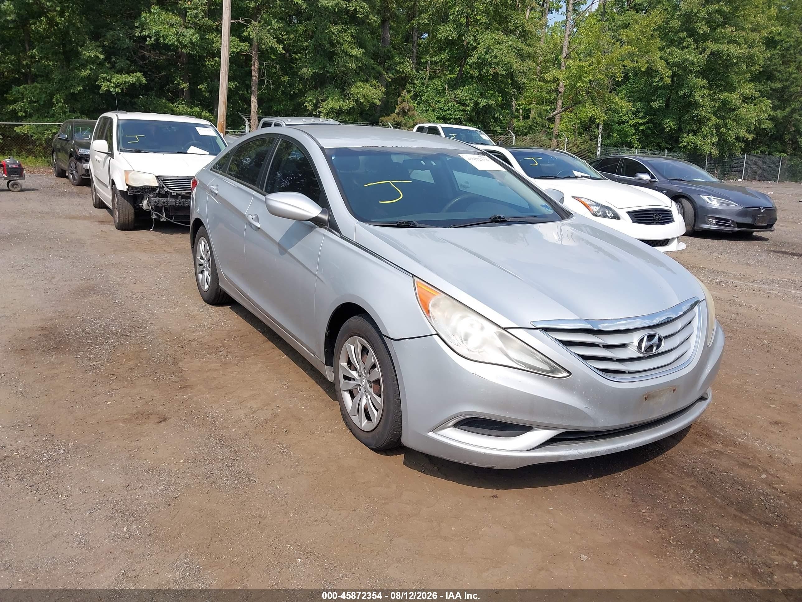 2011 Hyundai Sonata Gls Silver vin: 5NPEB4AC8BH037836