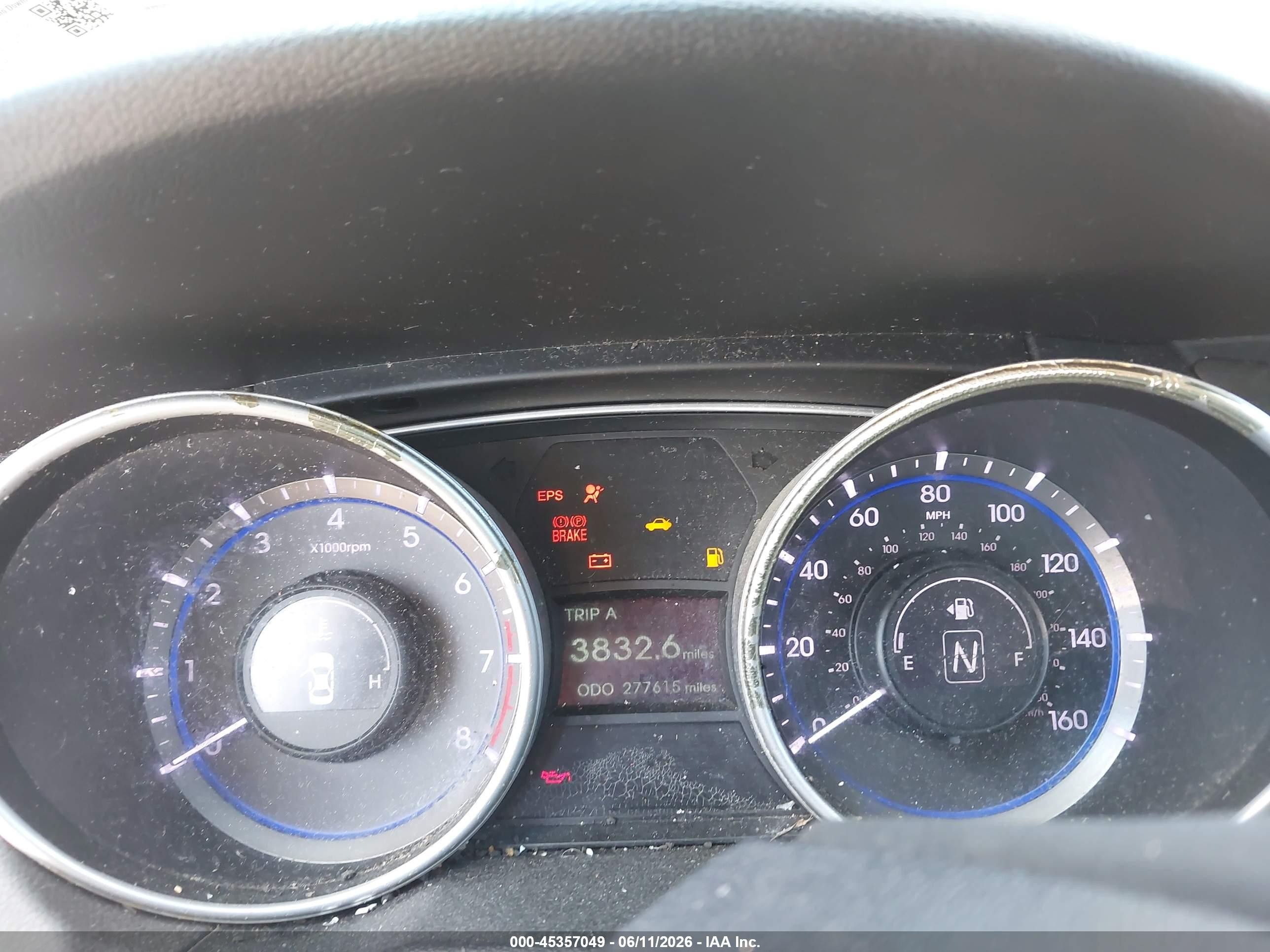 2011 Hyundai Sonata Gls Gray vin: 5NPEB4AC8BH087894